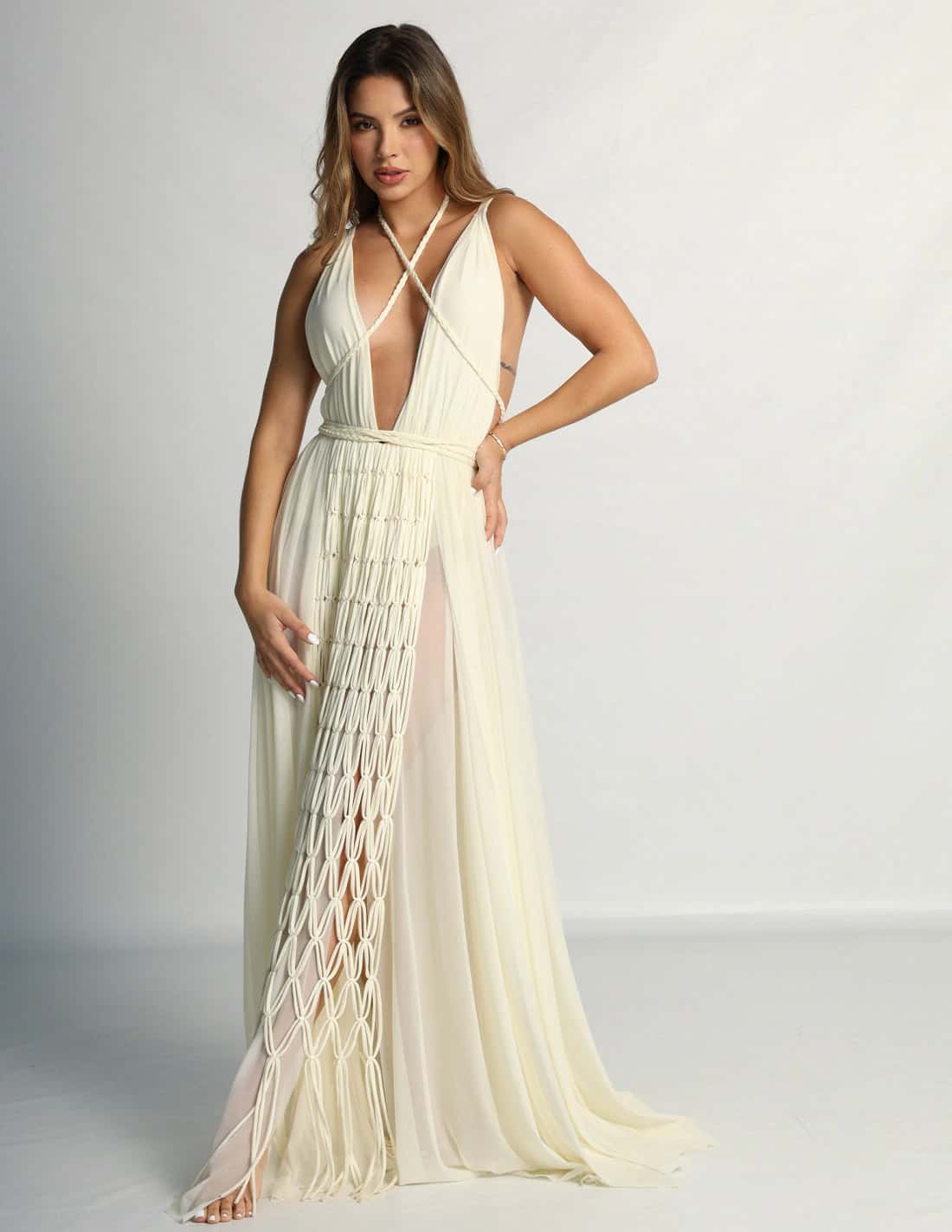 Vestido Diosa Marfil