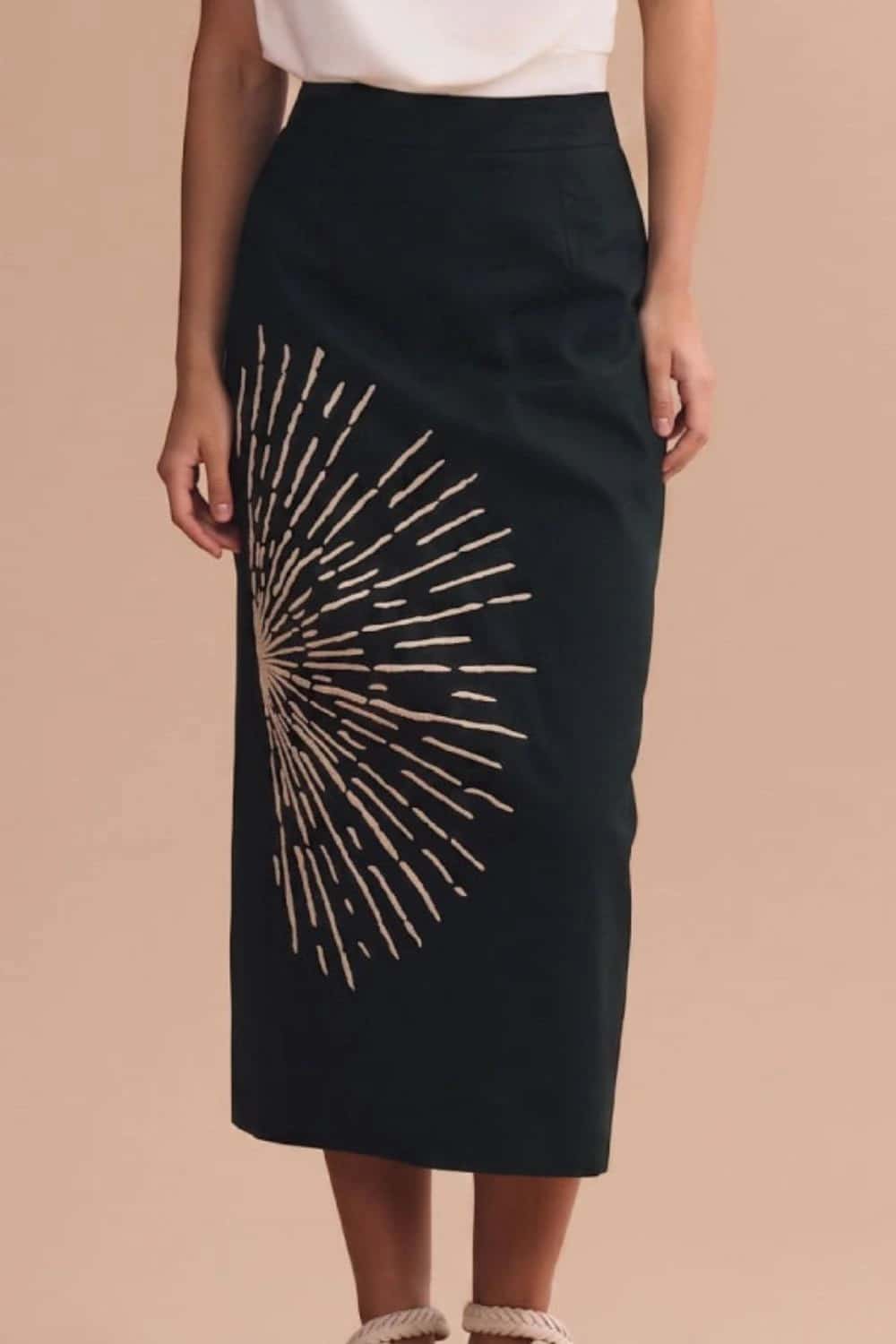 Falda venecia negro