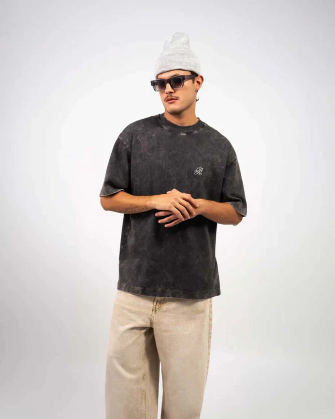 WASHED BLACK LOGO T-SHIRT - miniatura 3