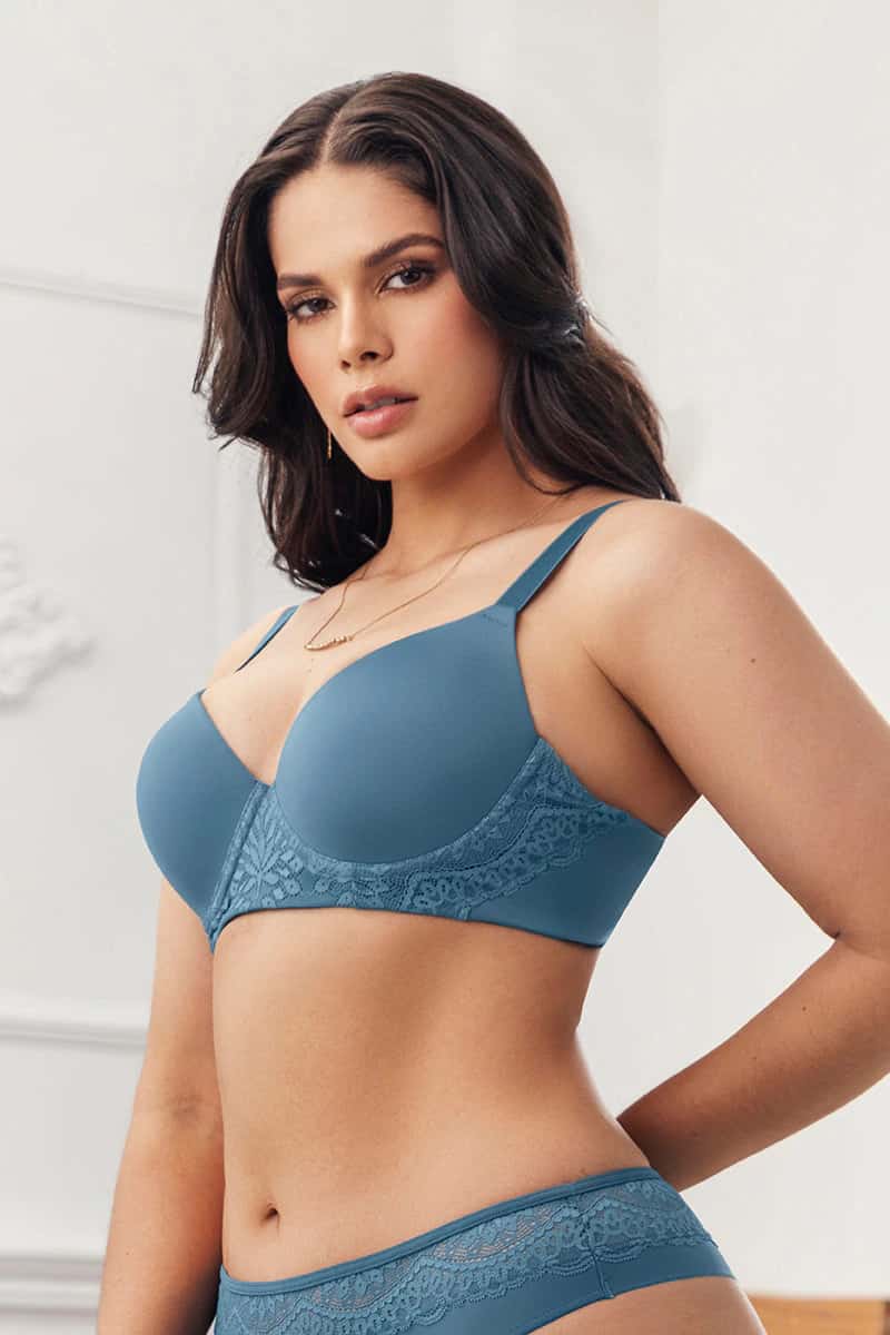 Brasier Lycra Y Encaje