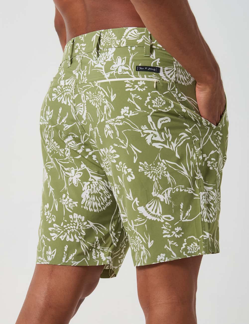 Recess Short 18" Verde + beige Hombre