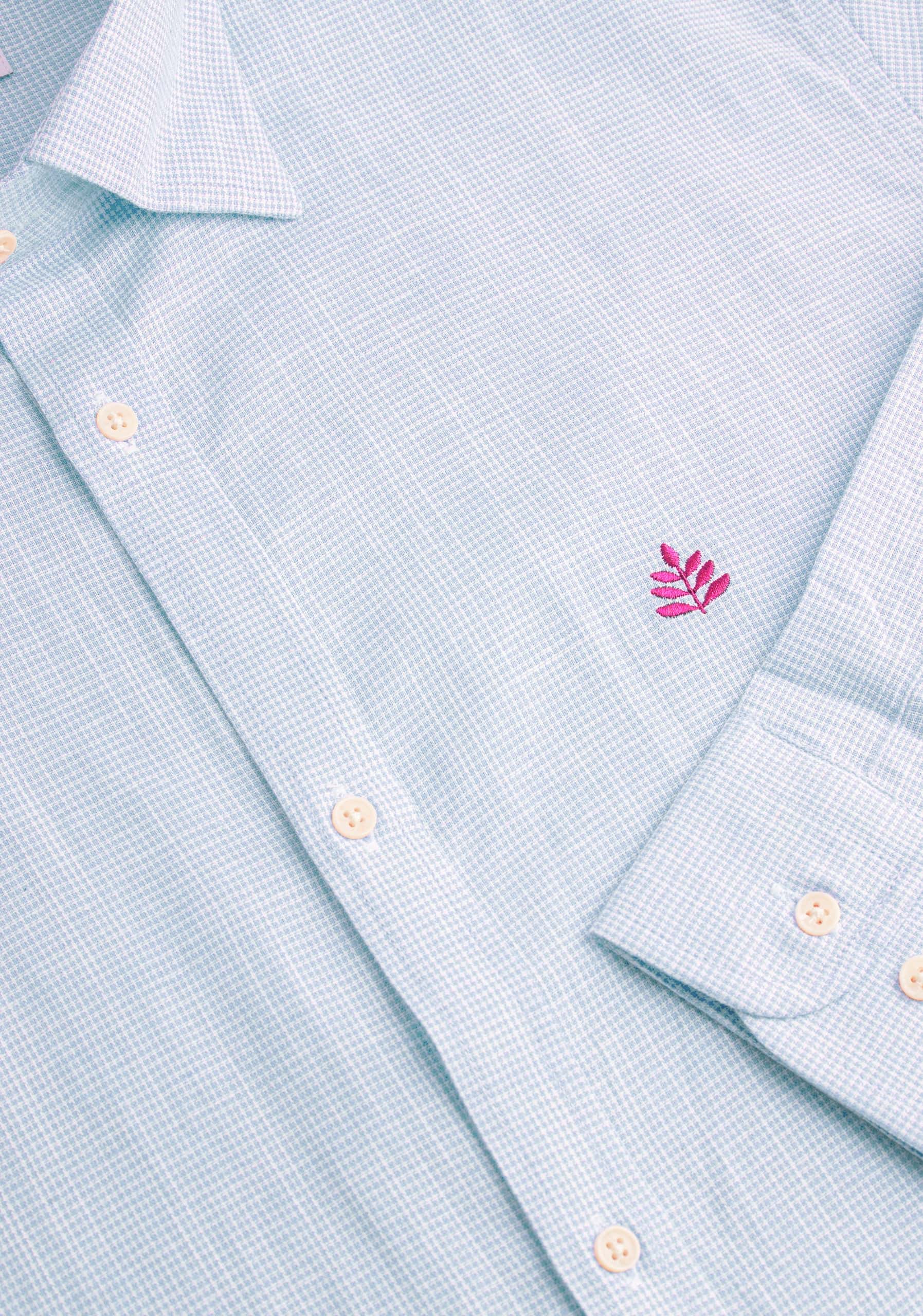 Camisa H CI Cuadros L-Fuc Azul Claro - miniatura 2