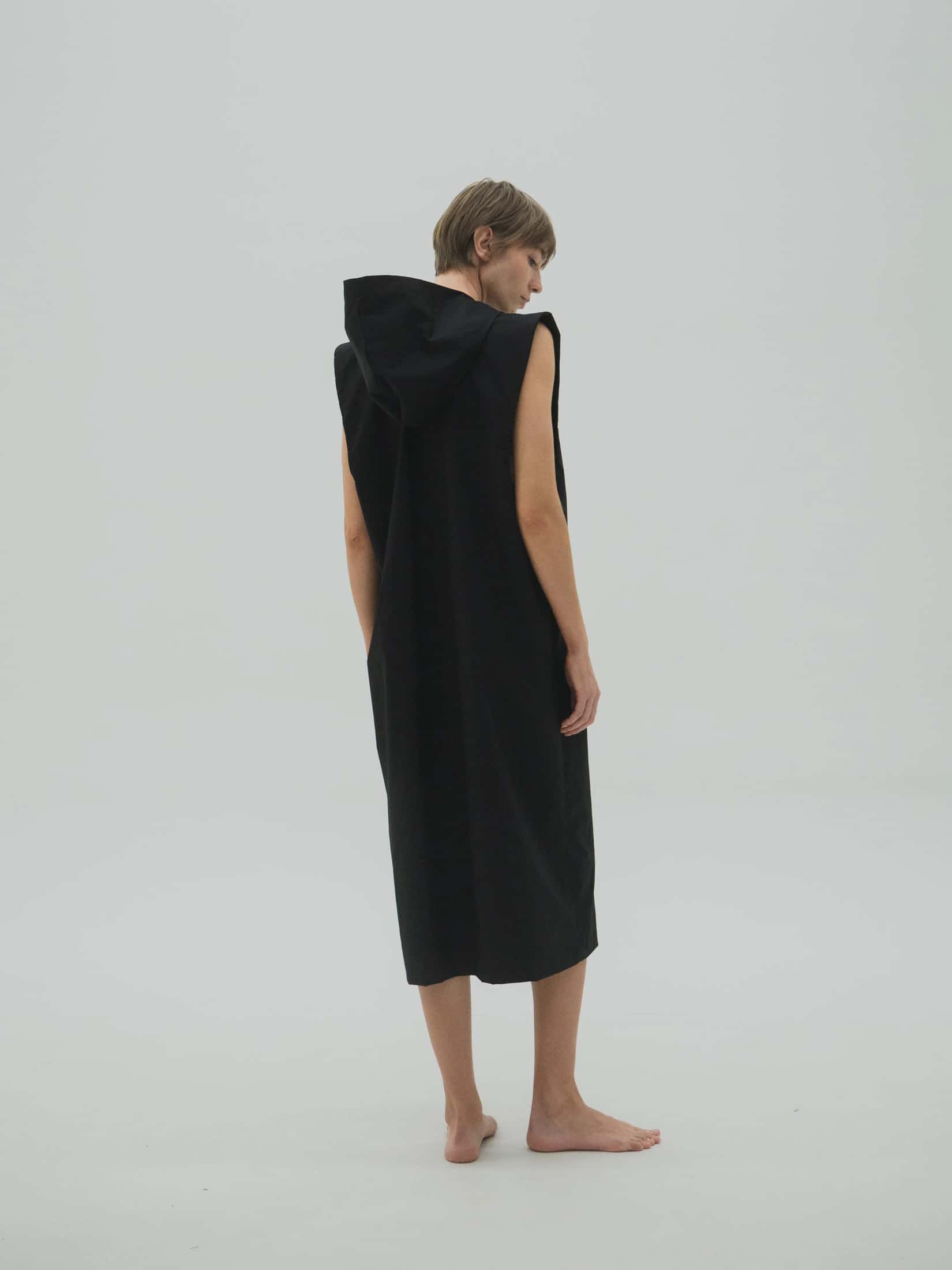 Hooded shirt-dress Woman