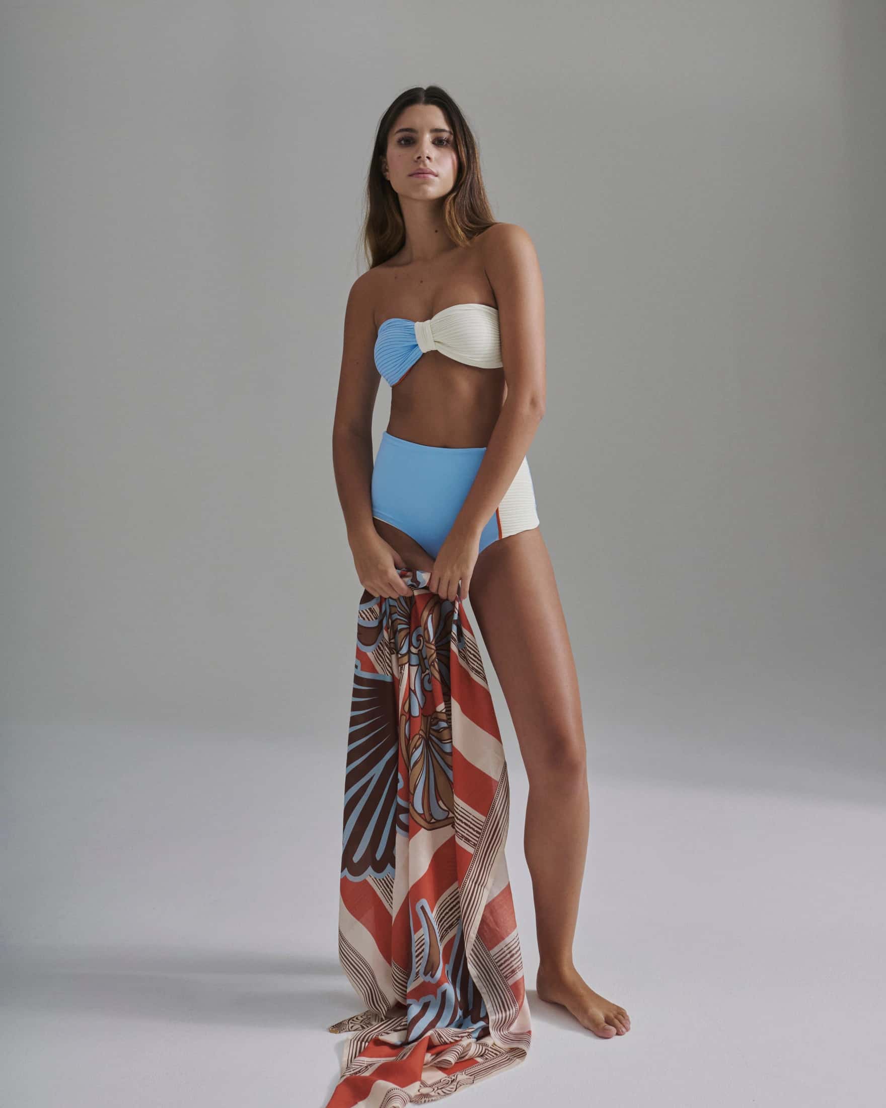 Frida Bottom / Sky Blue - Ivory