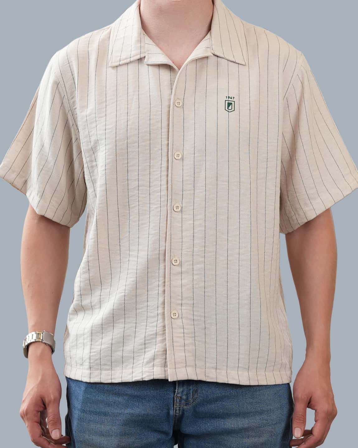 CAMISA MANGA CORTA ARENA ESCUDO 1947