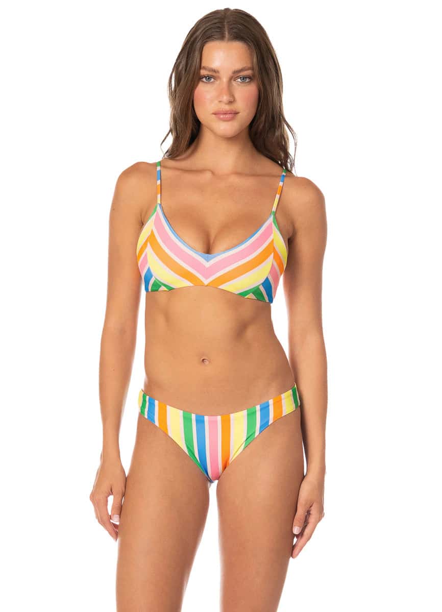 Maaji Rhythmic Lines Liberties Classic Bralette Bikini Top