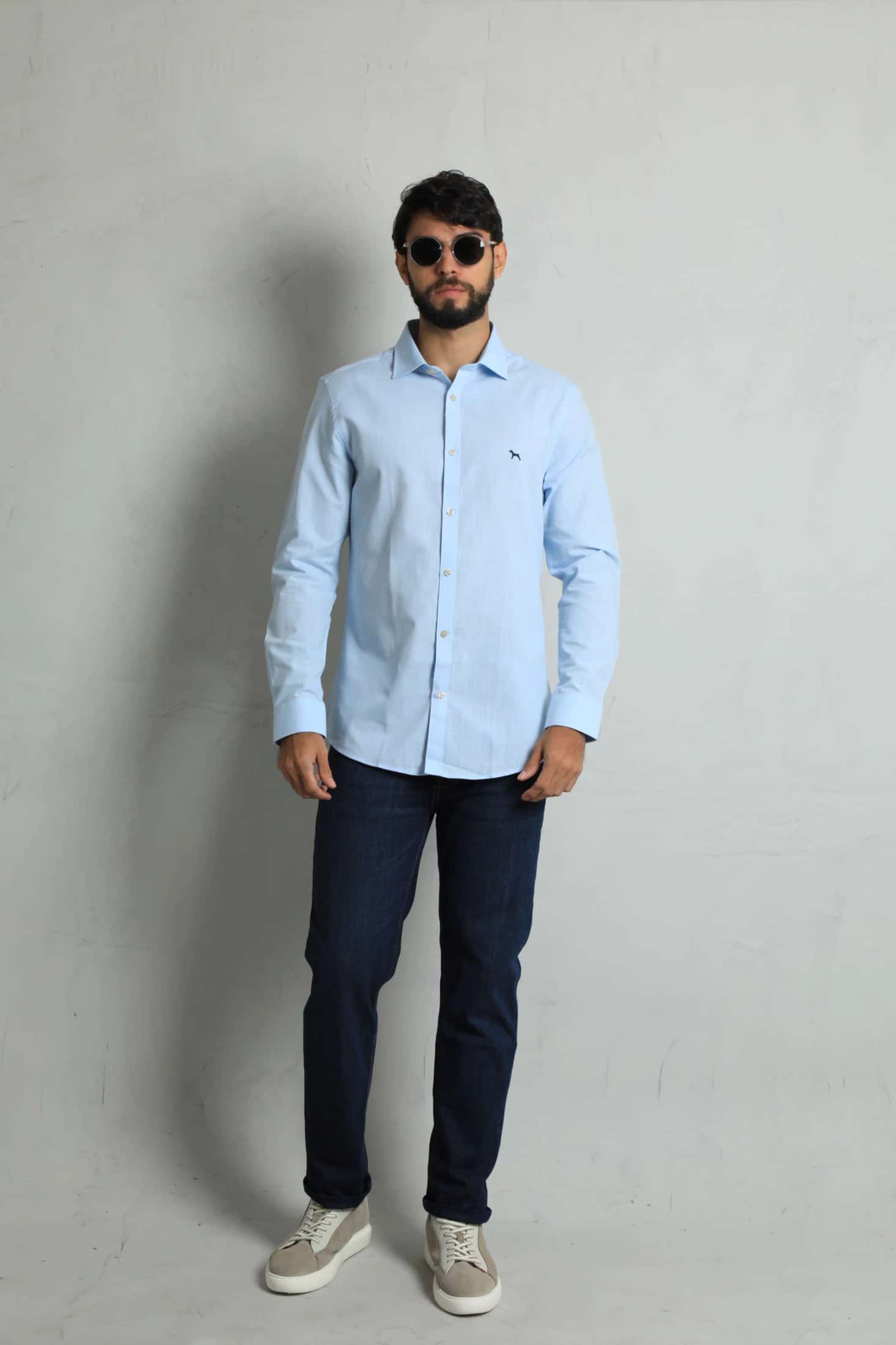 Camisa Manga Larga Baby Blue