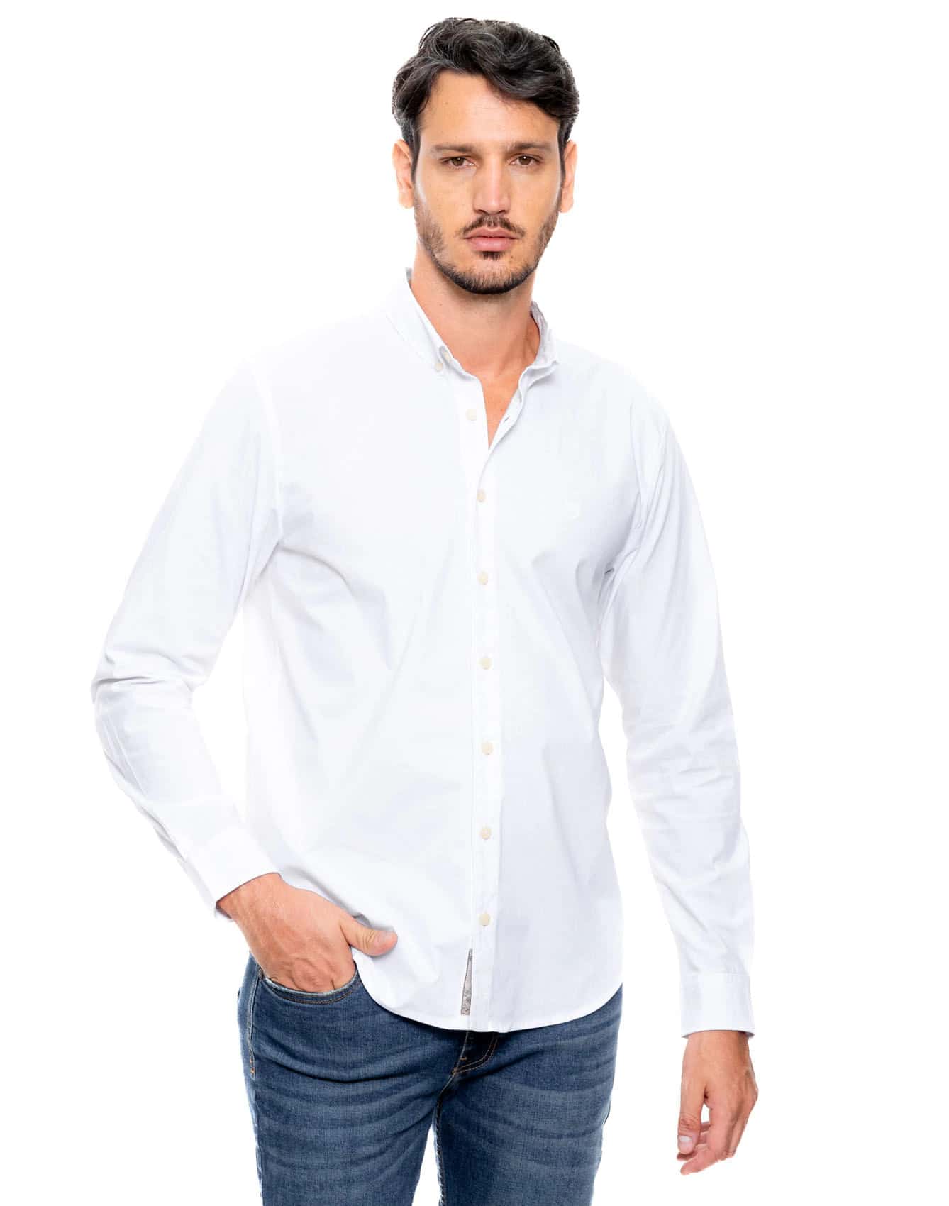 Camisa Manga Larga Unicolor Logo