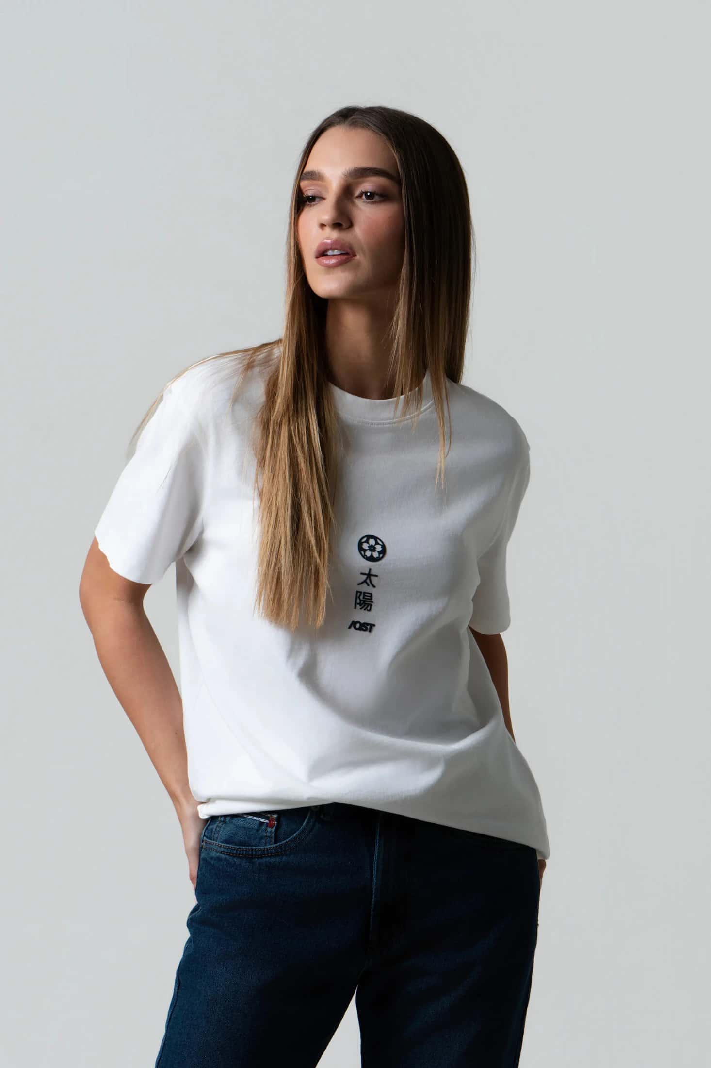 CAMISETA MANGA CORTA COLOR IVORY