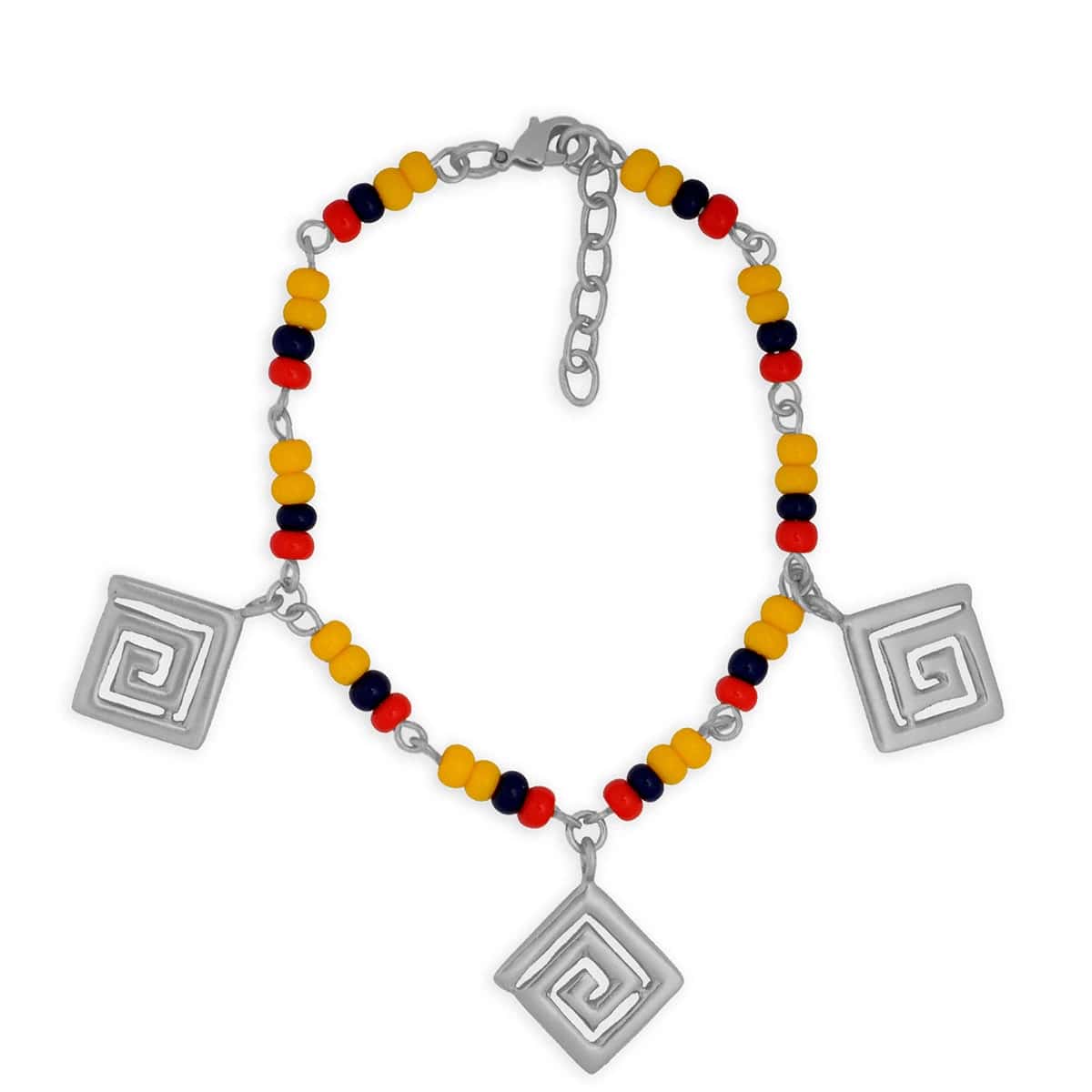 Pulsera Colombia en chaquira checa decoración típica Calima - miniatura 1