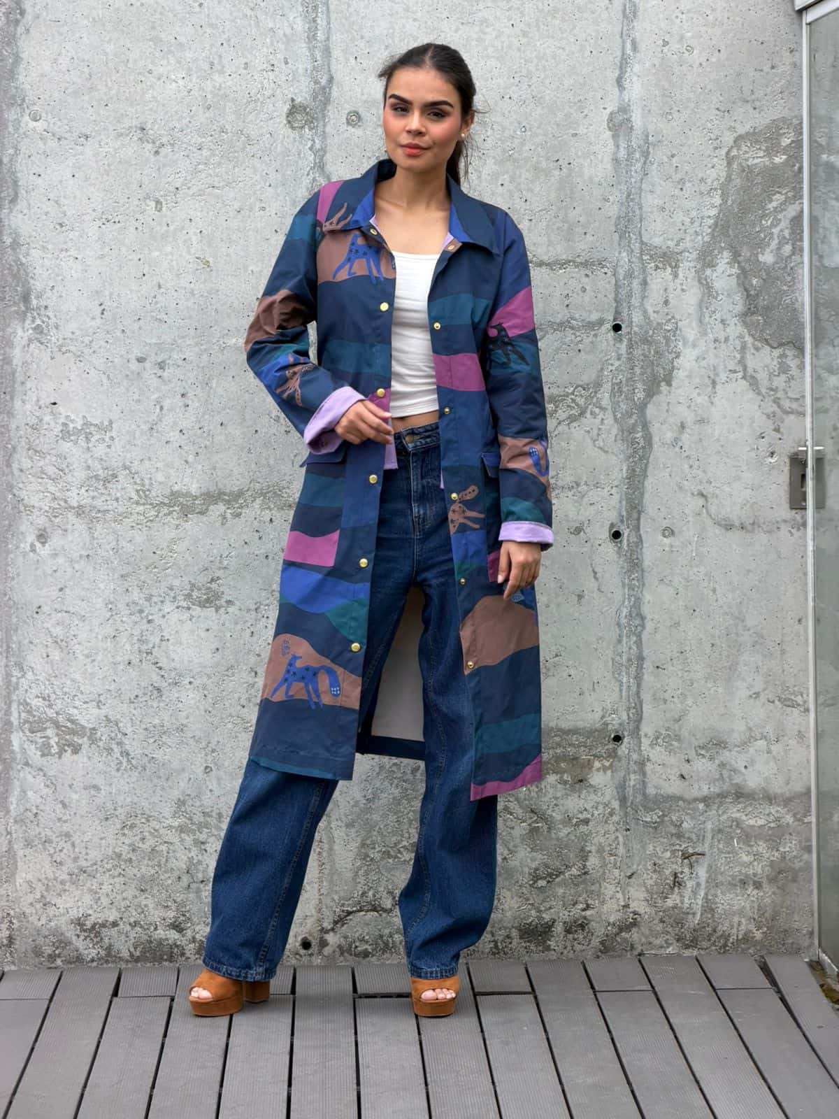 Gabardina Azul Noche