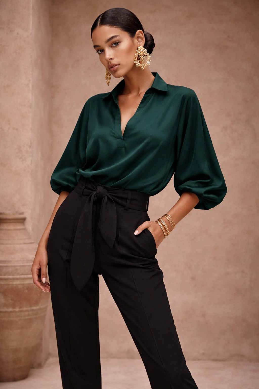 Blusa Popular Verde U - miniatura 3