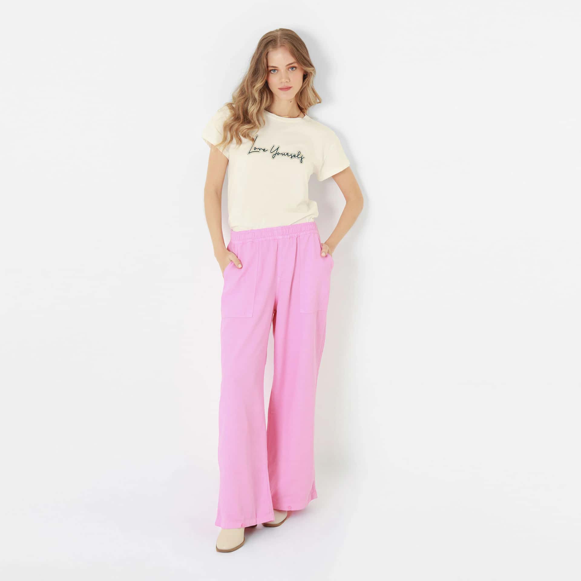 Pantalon Tiro Alto Bota Flare