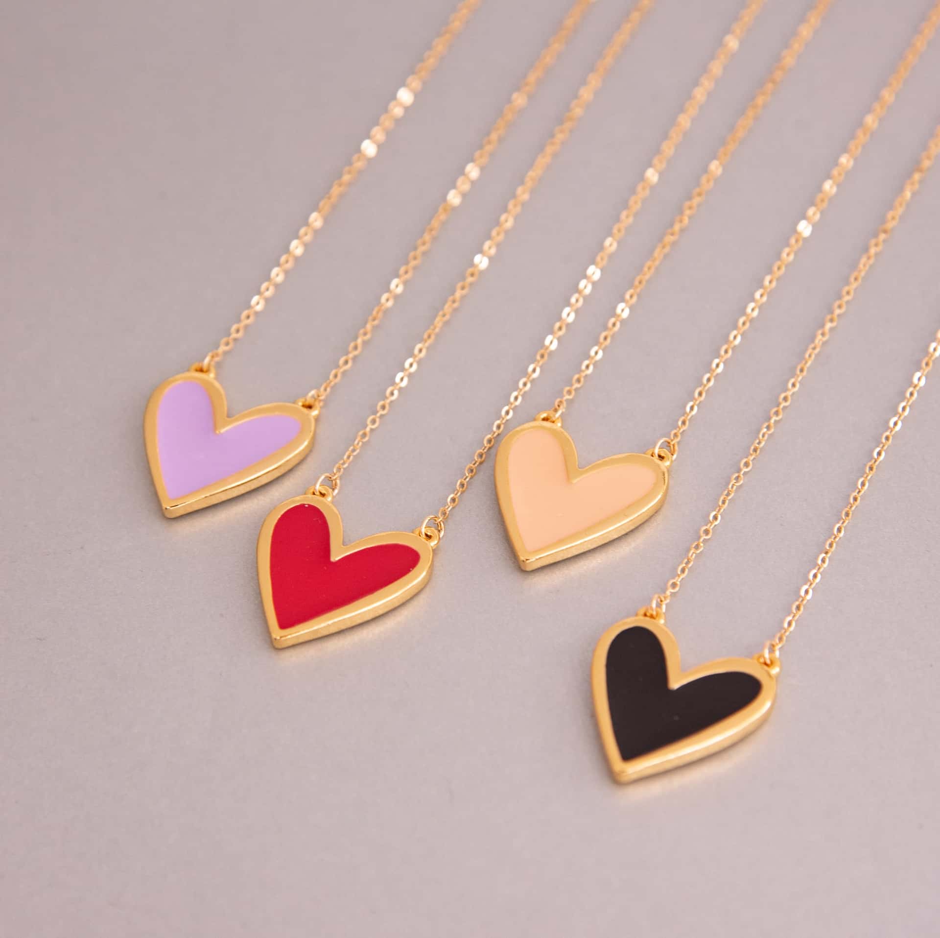 Set Cadena + Aretes Corazón
