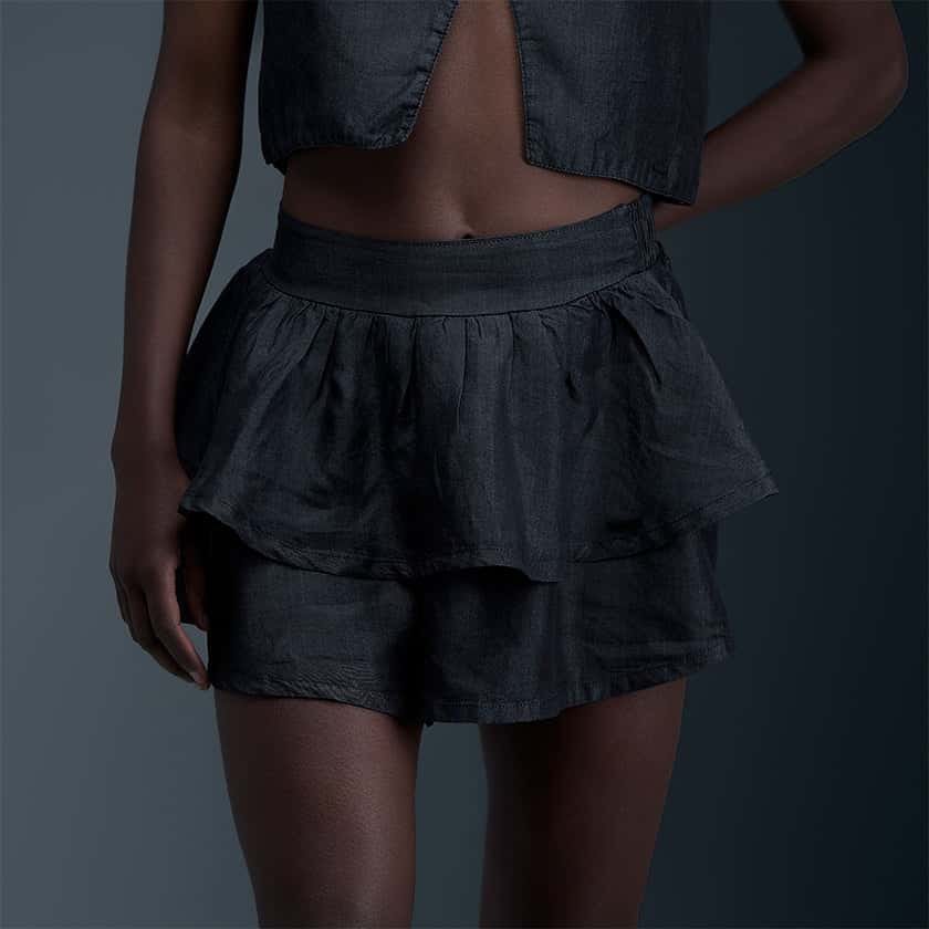 Falda Gris Mujer
