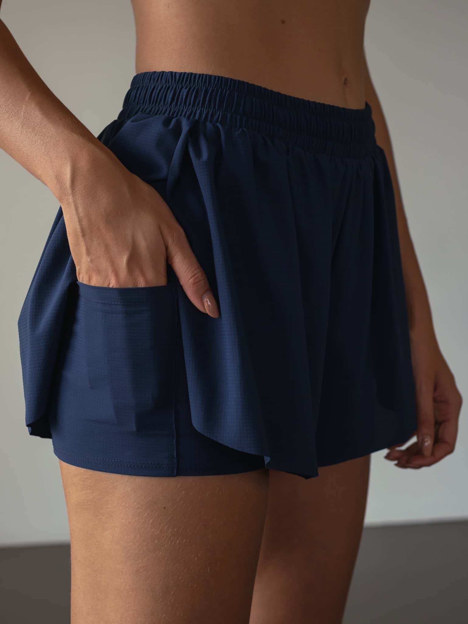 OVERLAP ACTIVE SHORTS - NAVY BLUE - miniatura 3