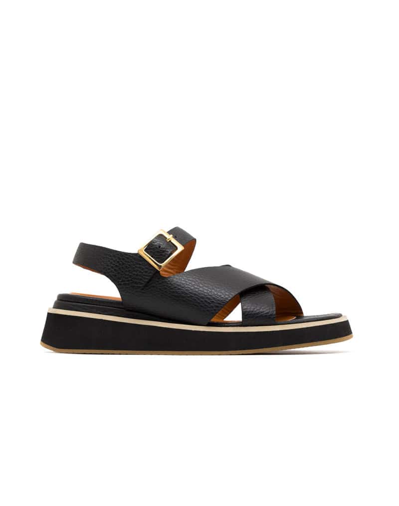 Sandalia plana de cuero REF TYA1746