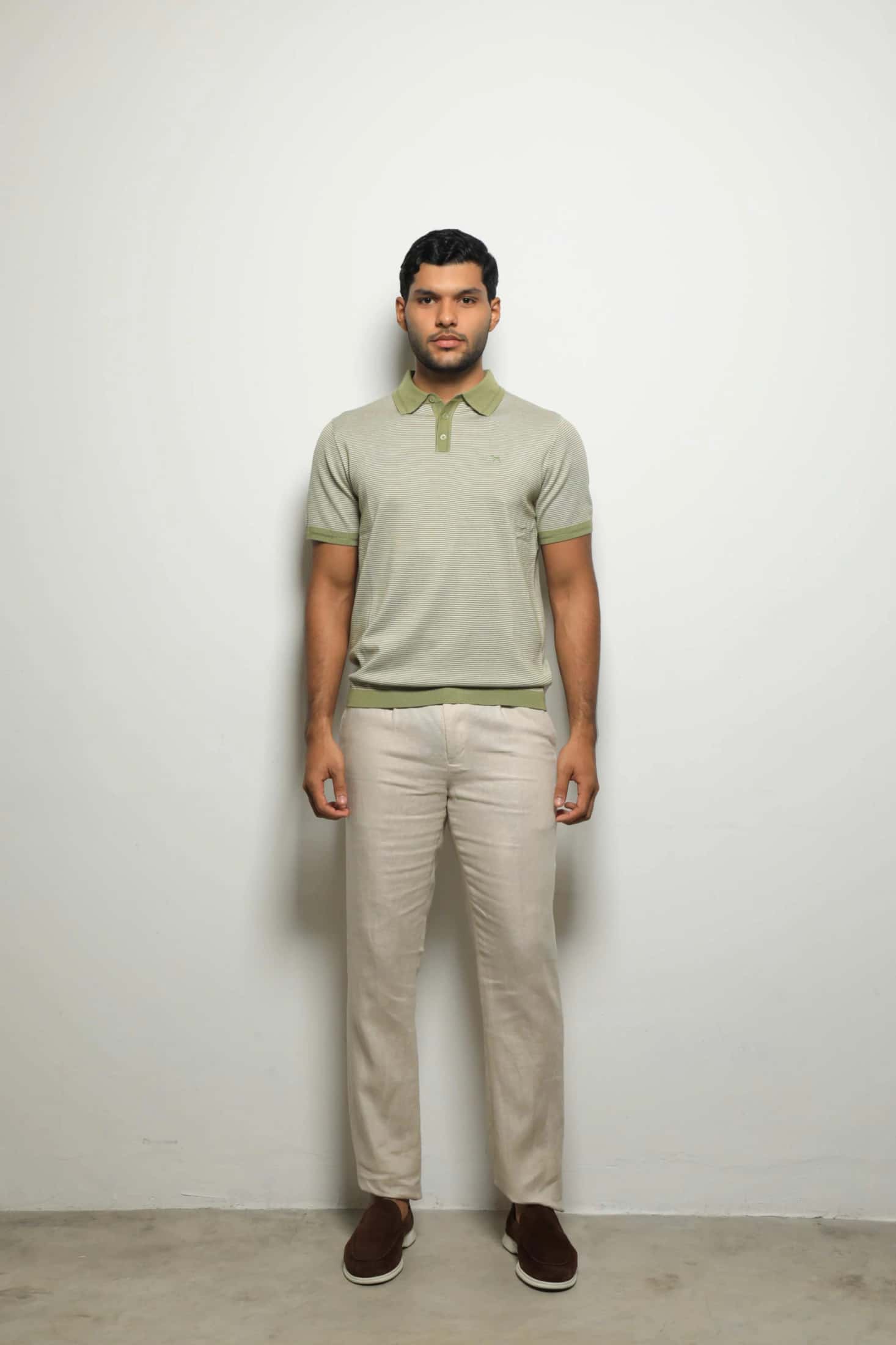 Suéter Tejido Fashion Rayas Verde