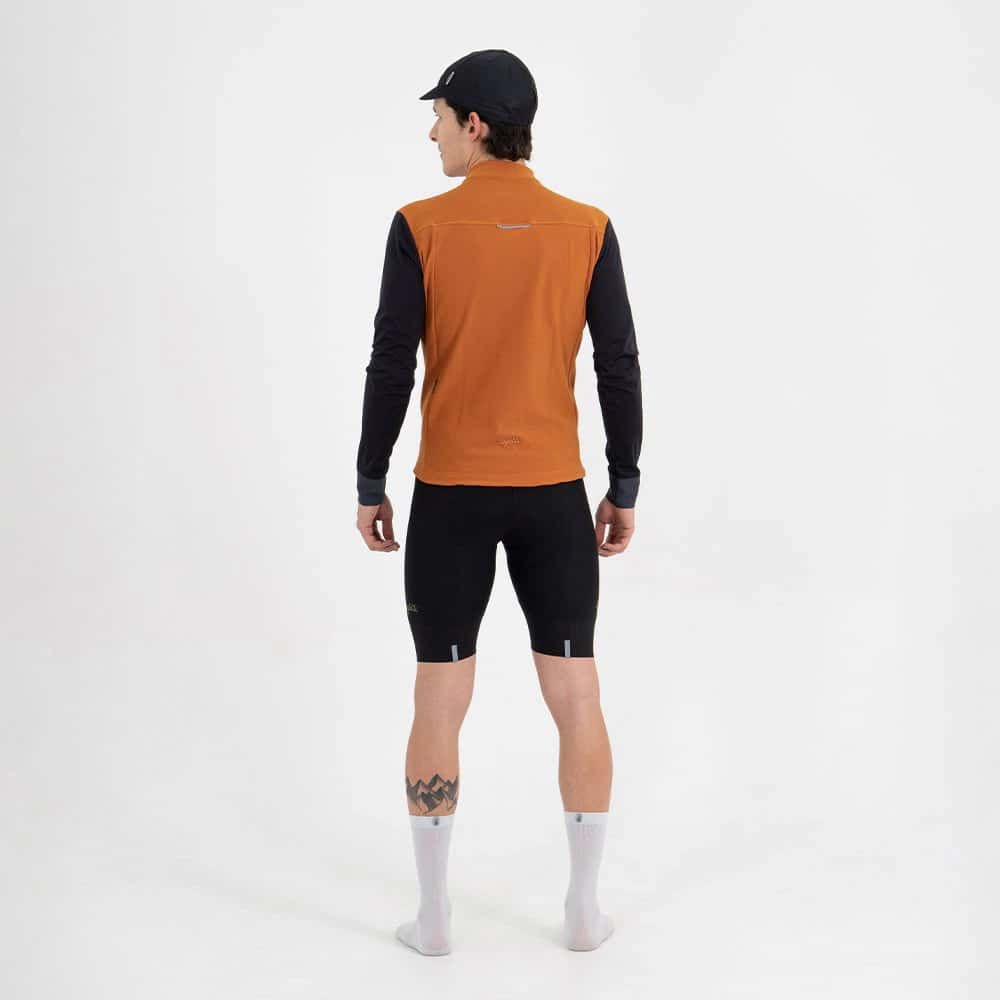 CHAQUETA CICLISMO THERMALTECH ORANGE UNISEX - miniatura 2
