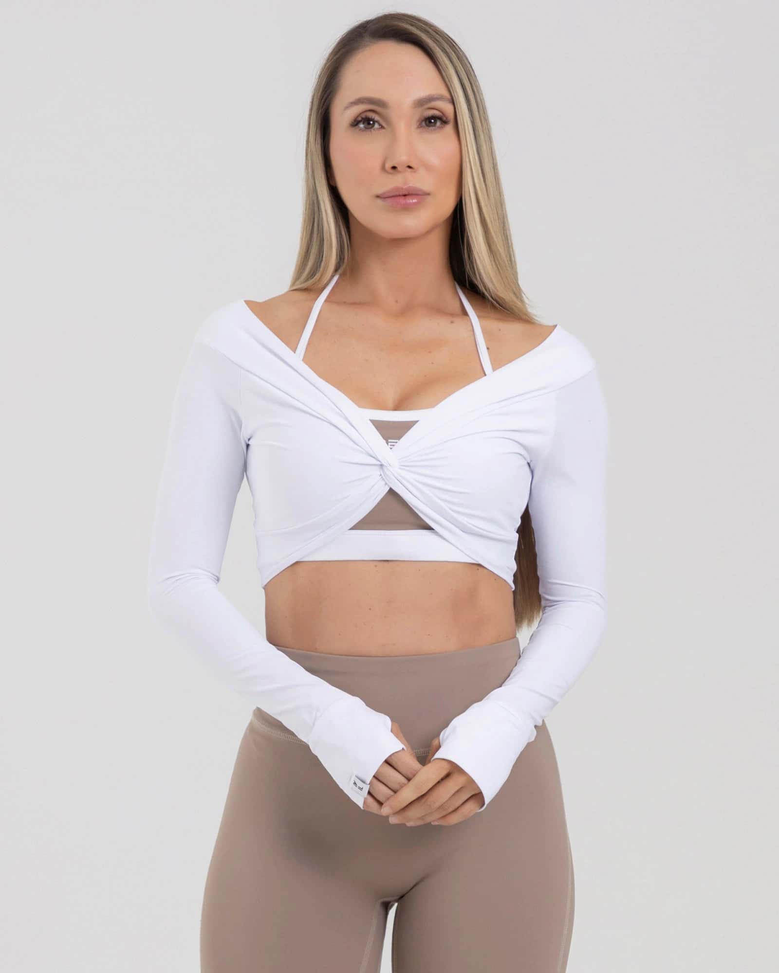 Blusa strapless blanco new dawn  FIBER