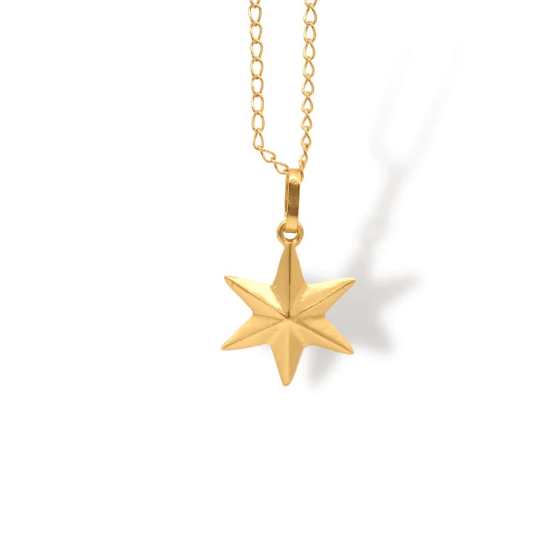Cadena con estrella pequeña
