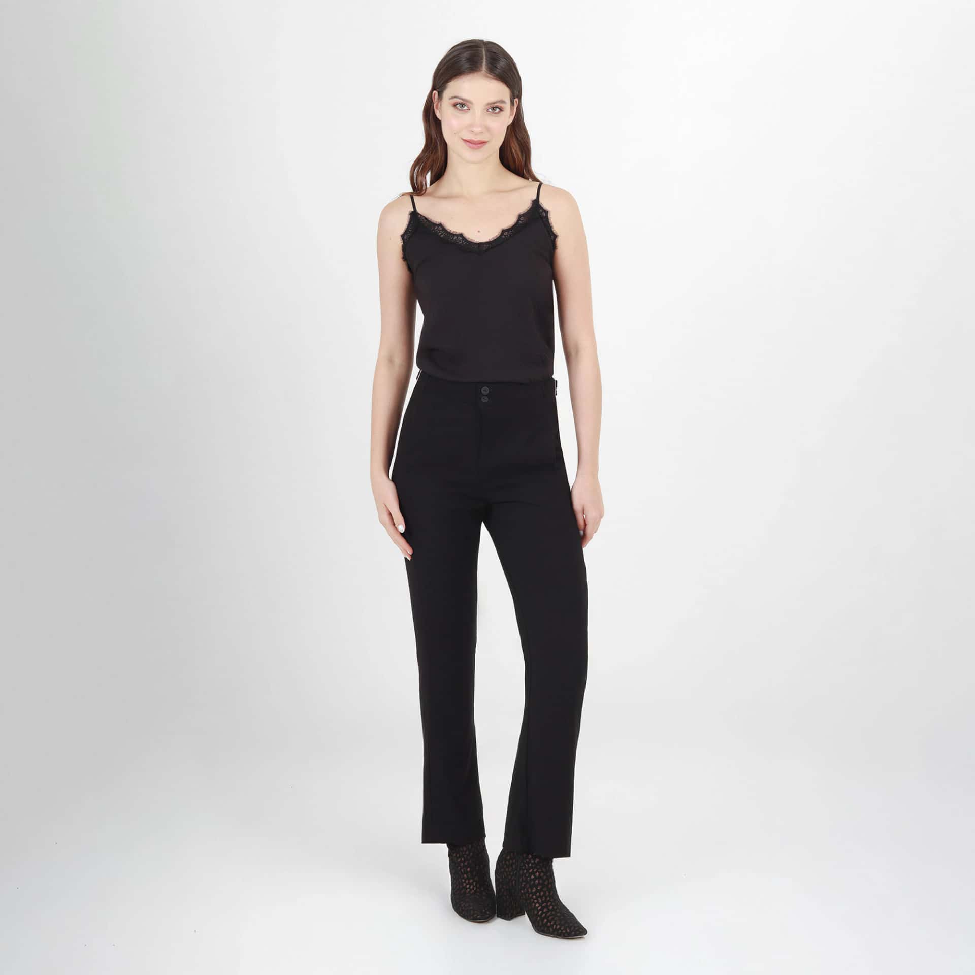 Pantalon Tiro Alto Bota Recta