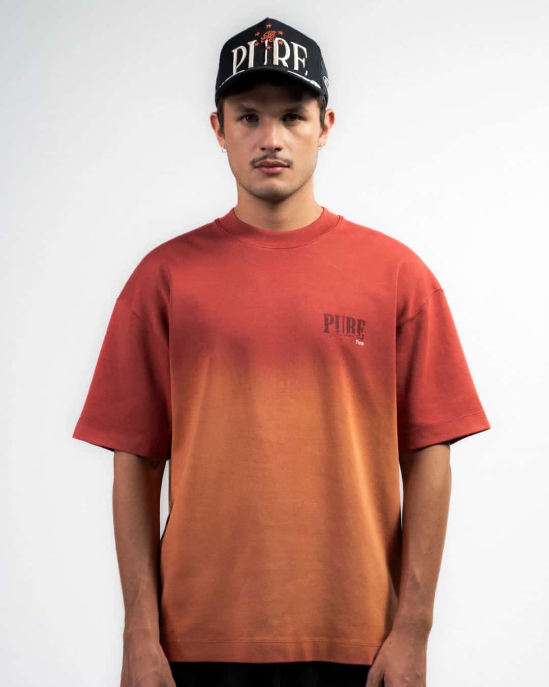 OVERDRIVE WASHED BURGUNDY T-SHIRT - miniatura 1
