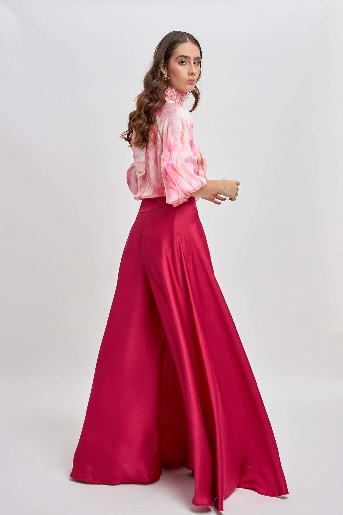 Blusa Brestel Plumas Salmon - miniatura 3