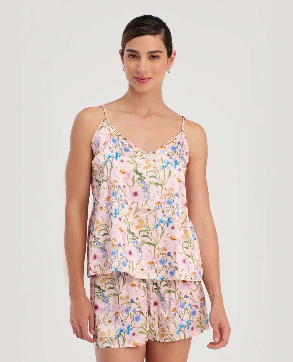 Pijama de Short | Blusa de Tiras Ajustables