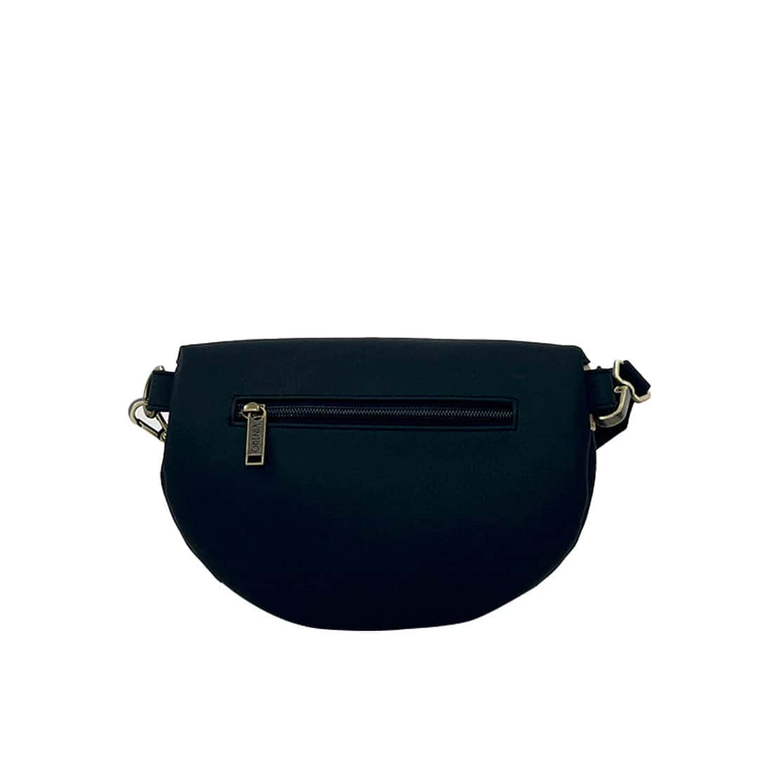 Riñonera Para Mujer Vera Negro y Beige Pop Of Colors - miniatura 2