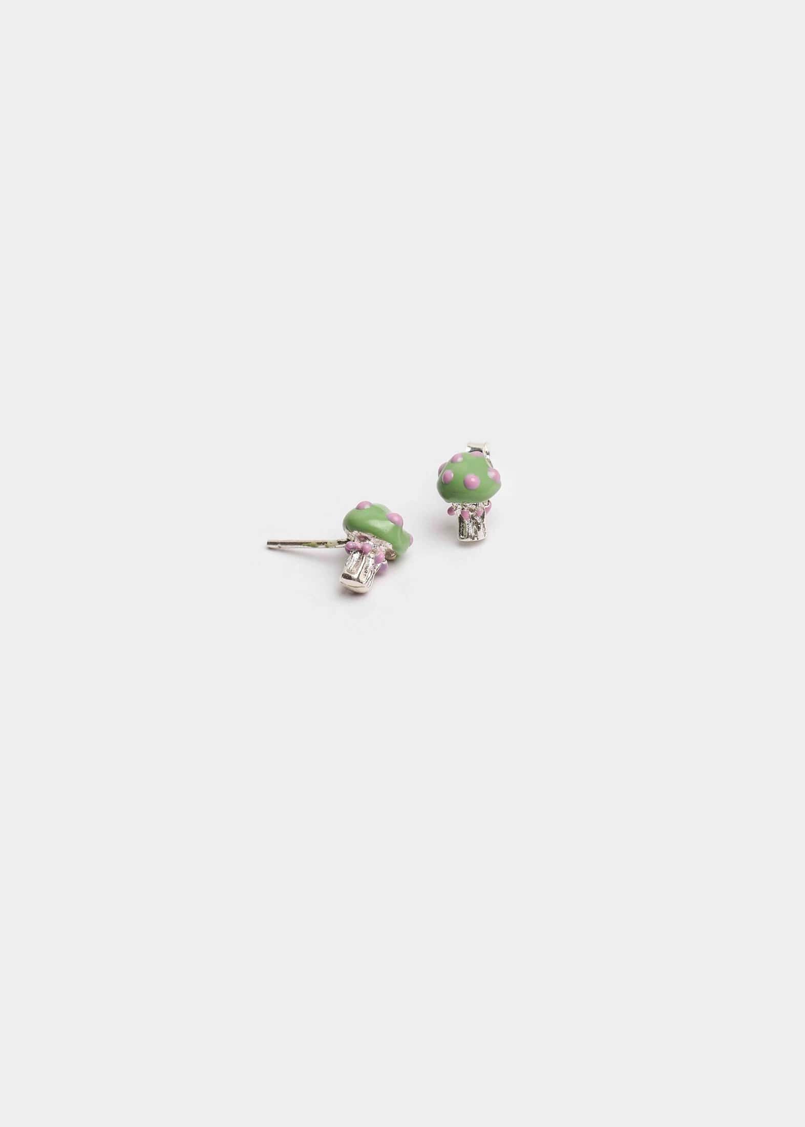 Aretes Seticas pistacho lila - miniatura 2