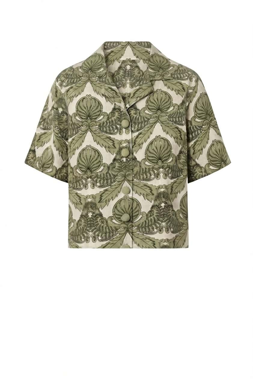 Tomaso Linen Shirt / Salvia Exclusivo