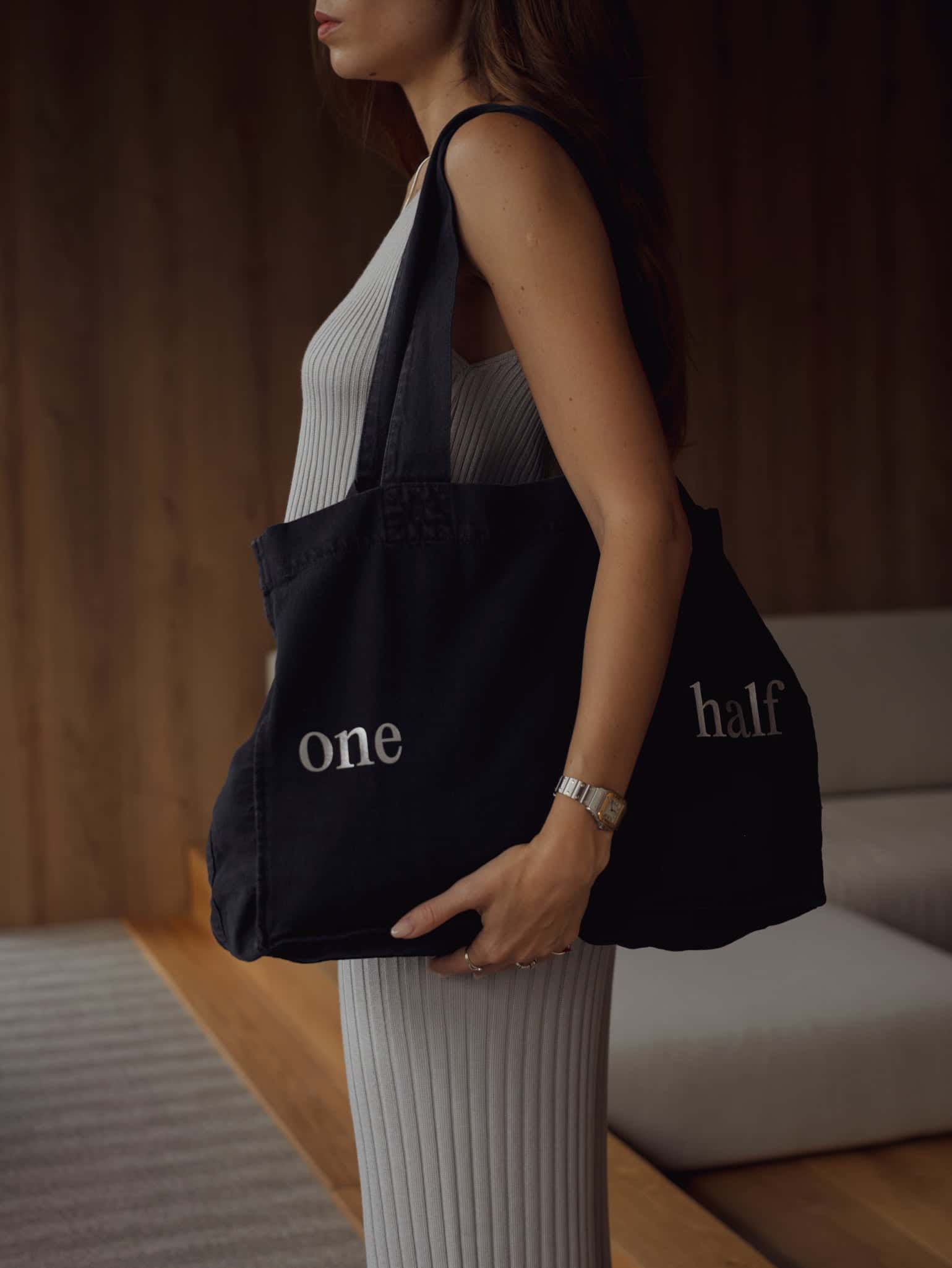 TOTE BAG - MIDNIGHT & SILVER
