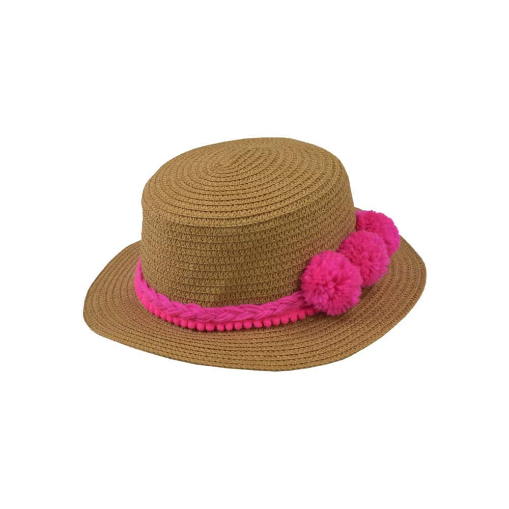 Hat with Pom-Poms