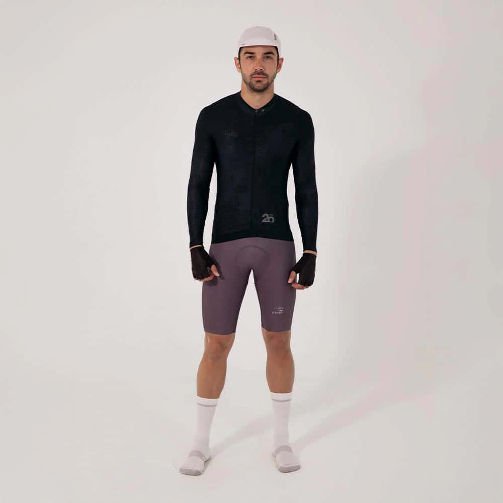 CAMISA CICLISMO MANGA LARGA ESSENTIAL BLACK PARA HOMBRE