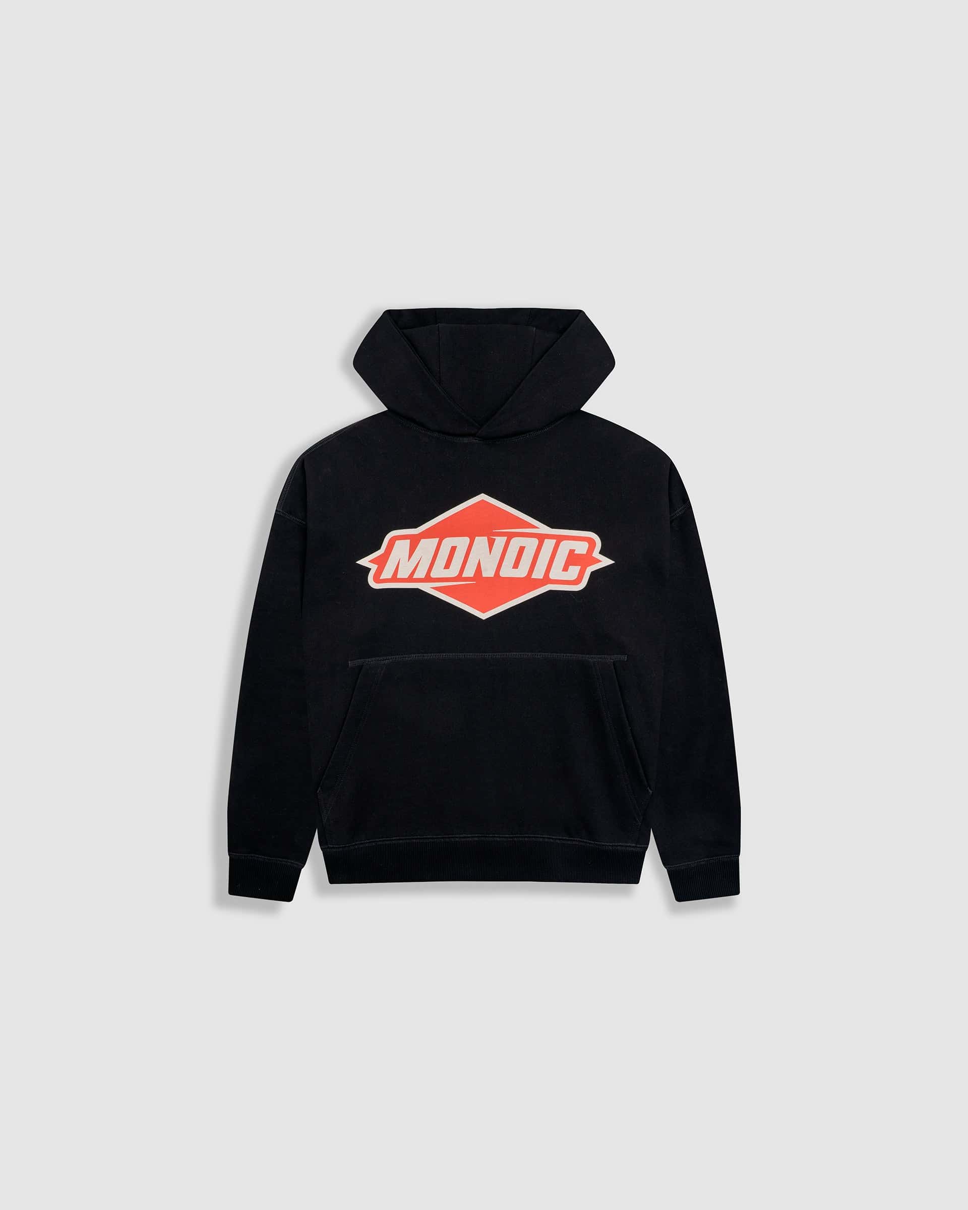 Hoodie Oversized Oil - Negro Oscuro