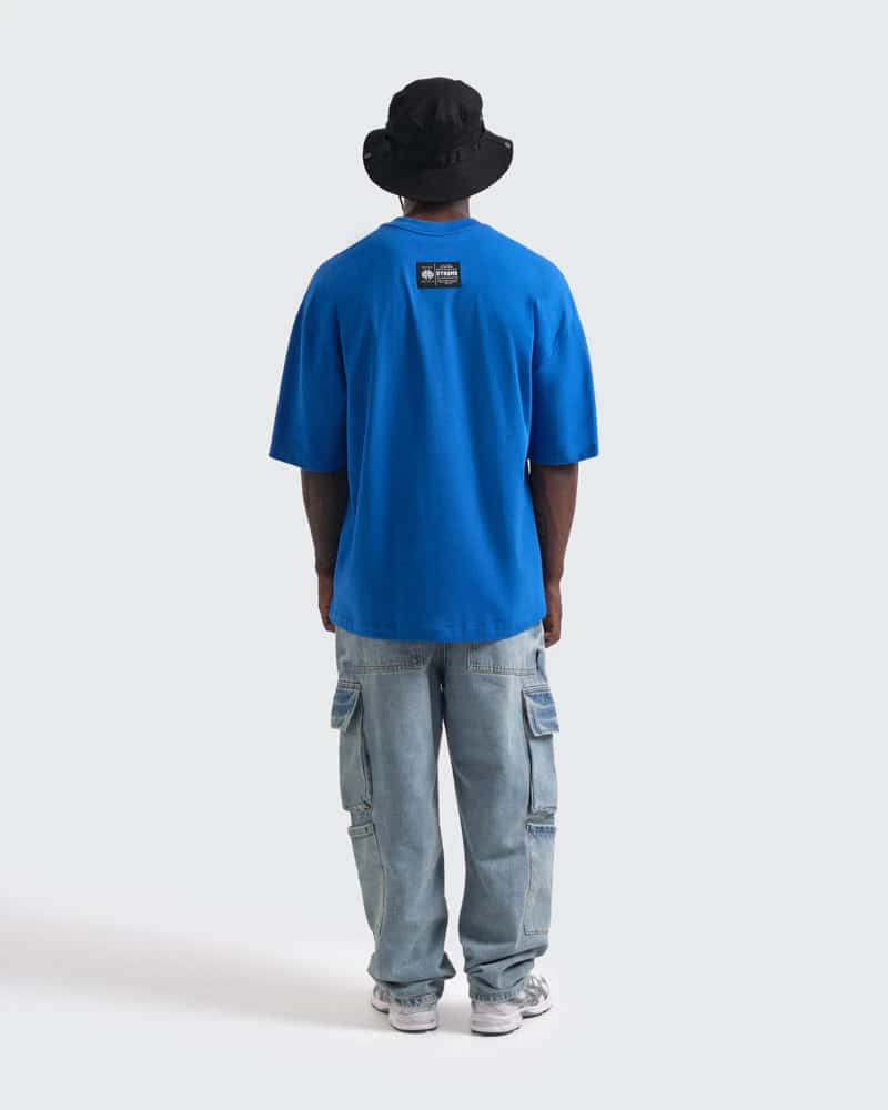 Camiseta Azul Oversize Rebels Club - miniatura 6