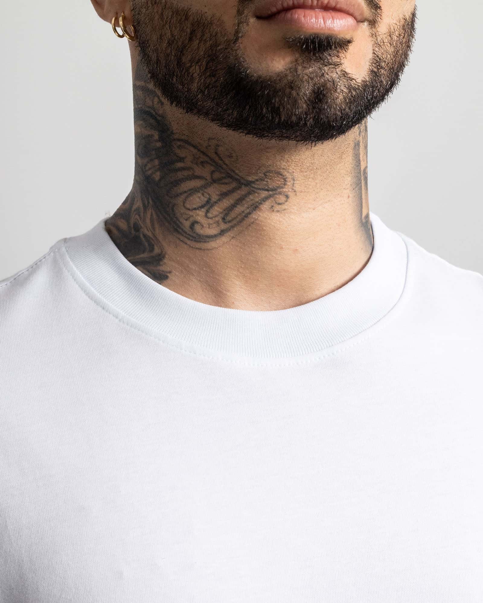 Camiseta básica blanca oversize - miniatura 3