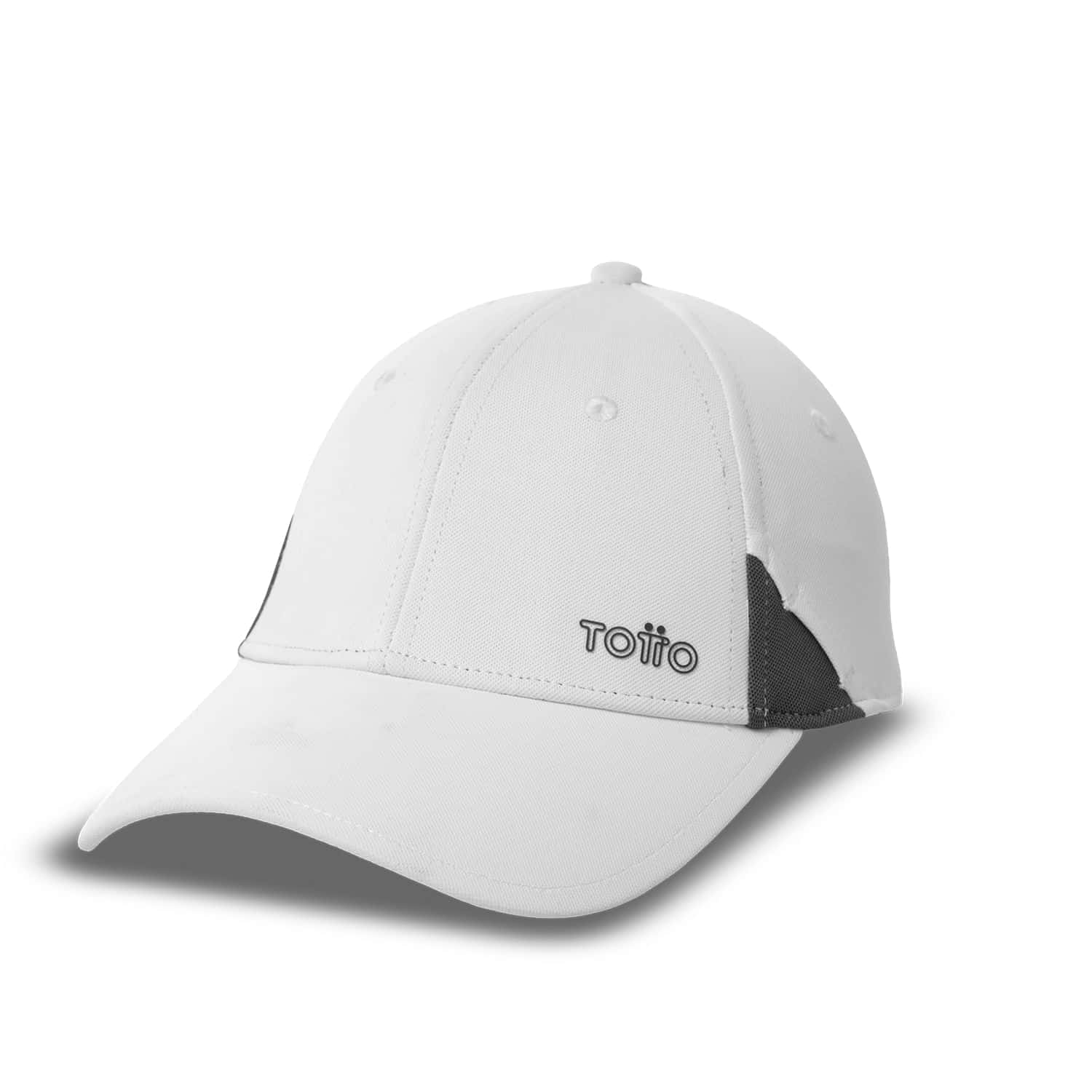 Gorra Beisbolera Folkins color Blanca/Gris/