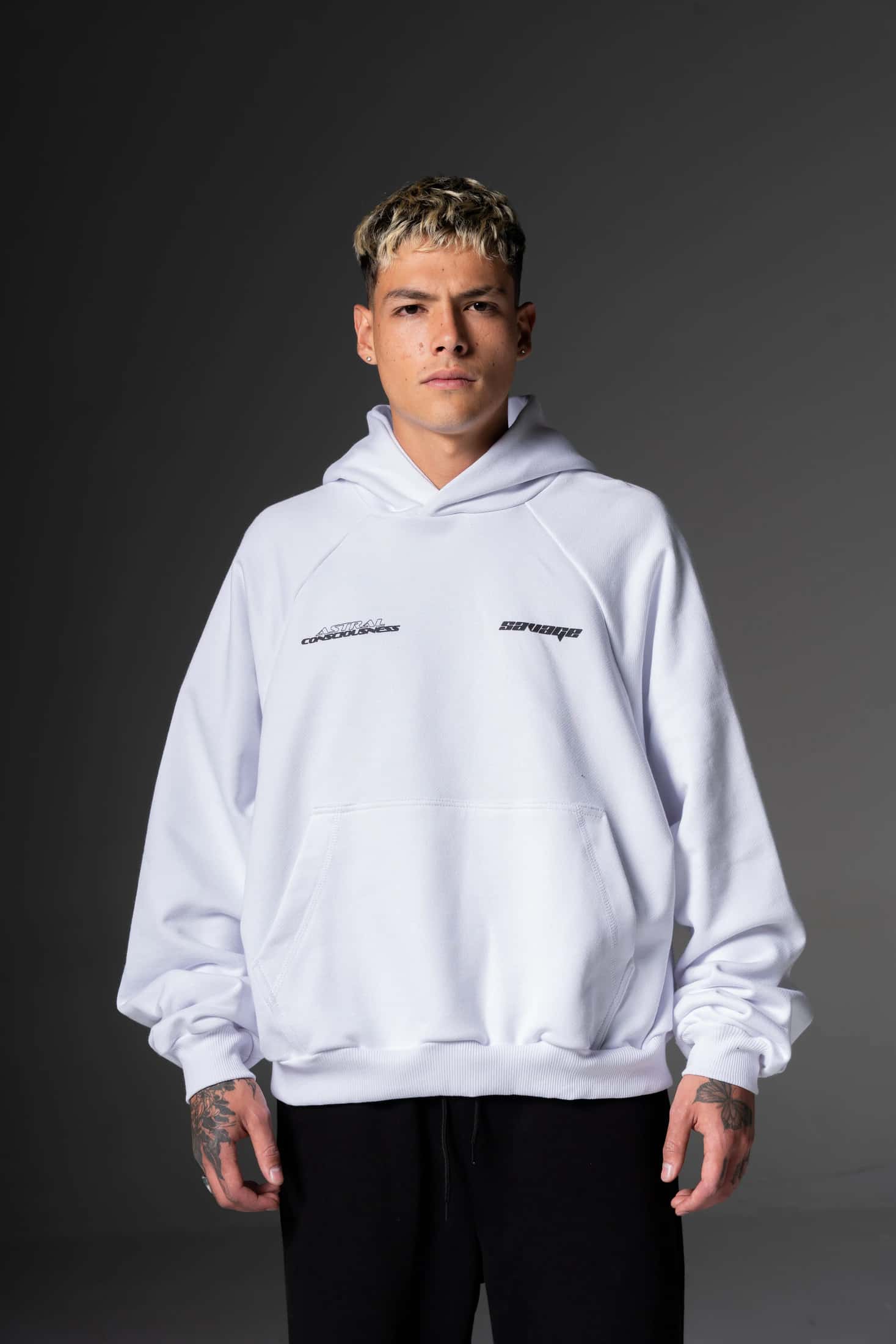 Hoodie Boxy Astral Pedrería  400 gramos