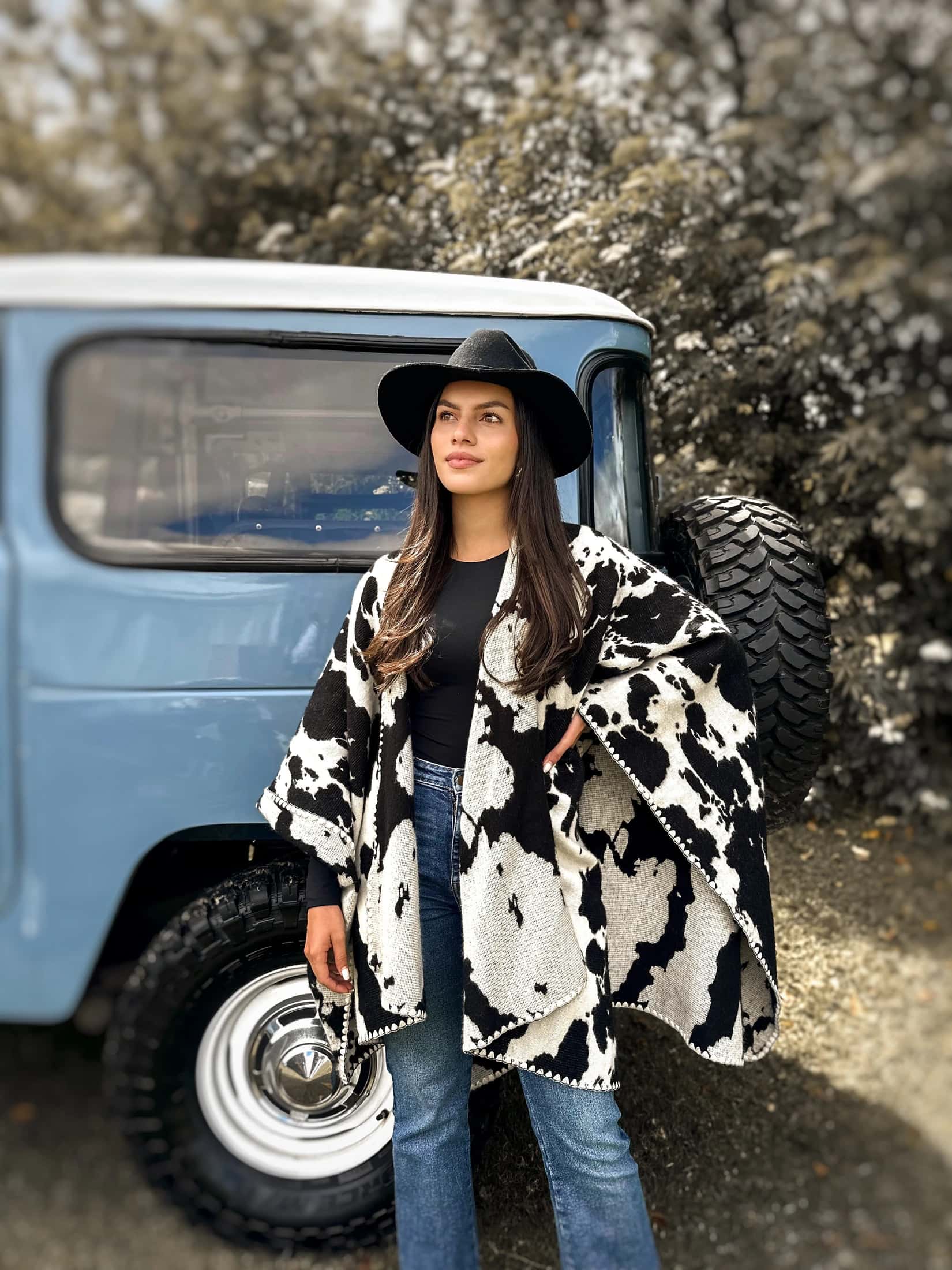 Poncho Rodeo, Negro - miniatura 2