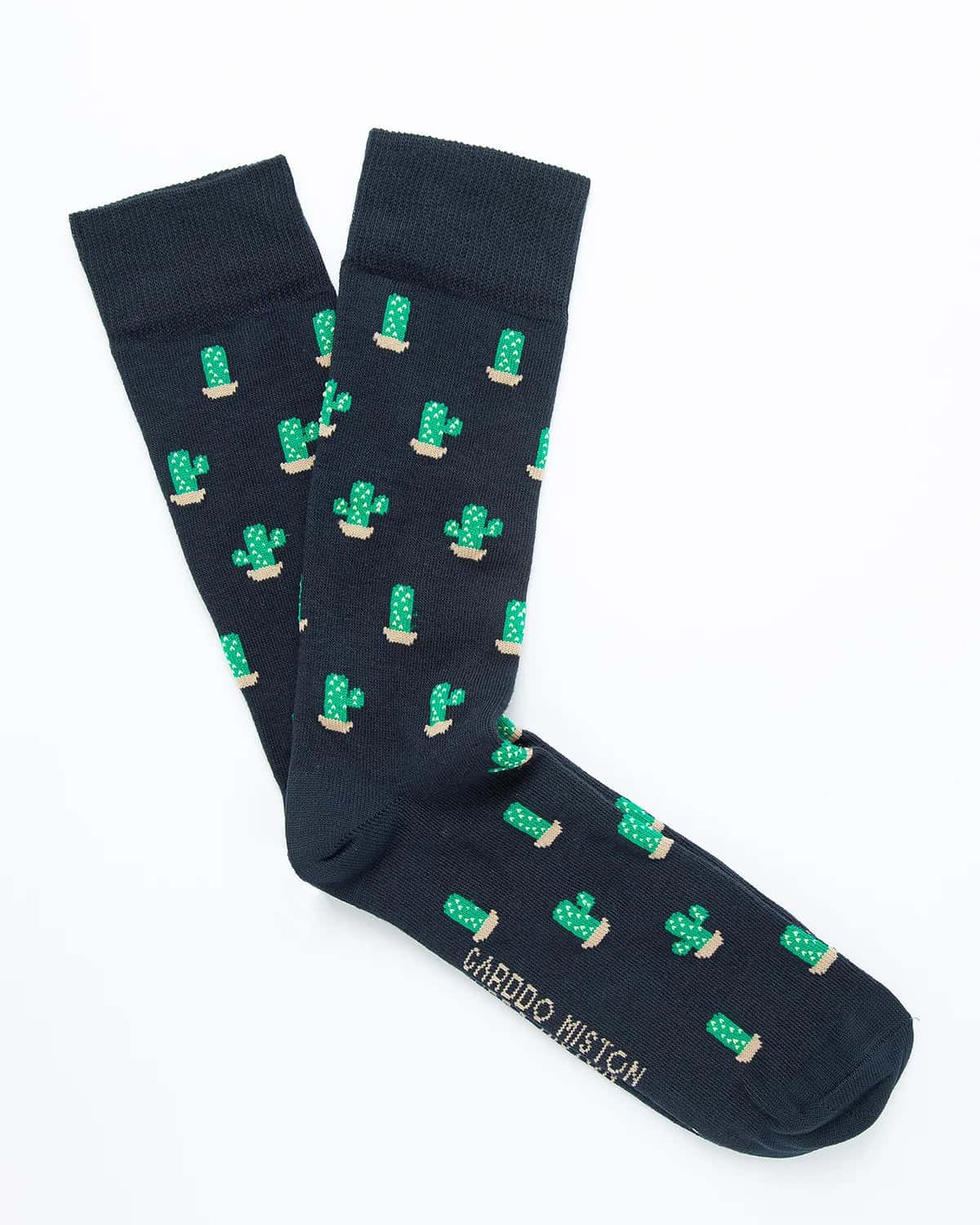 Medias Algodón Estampado Cactus
