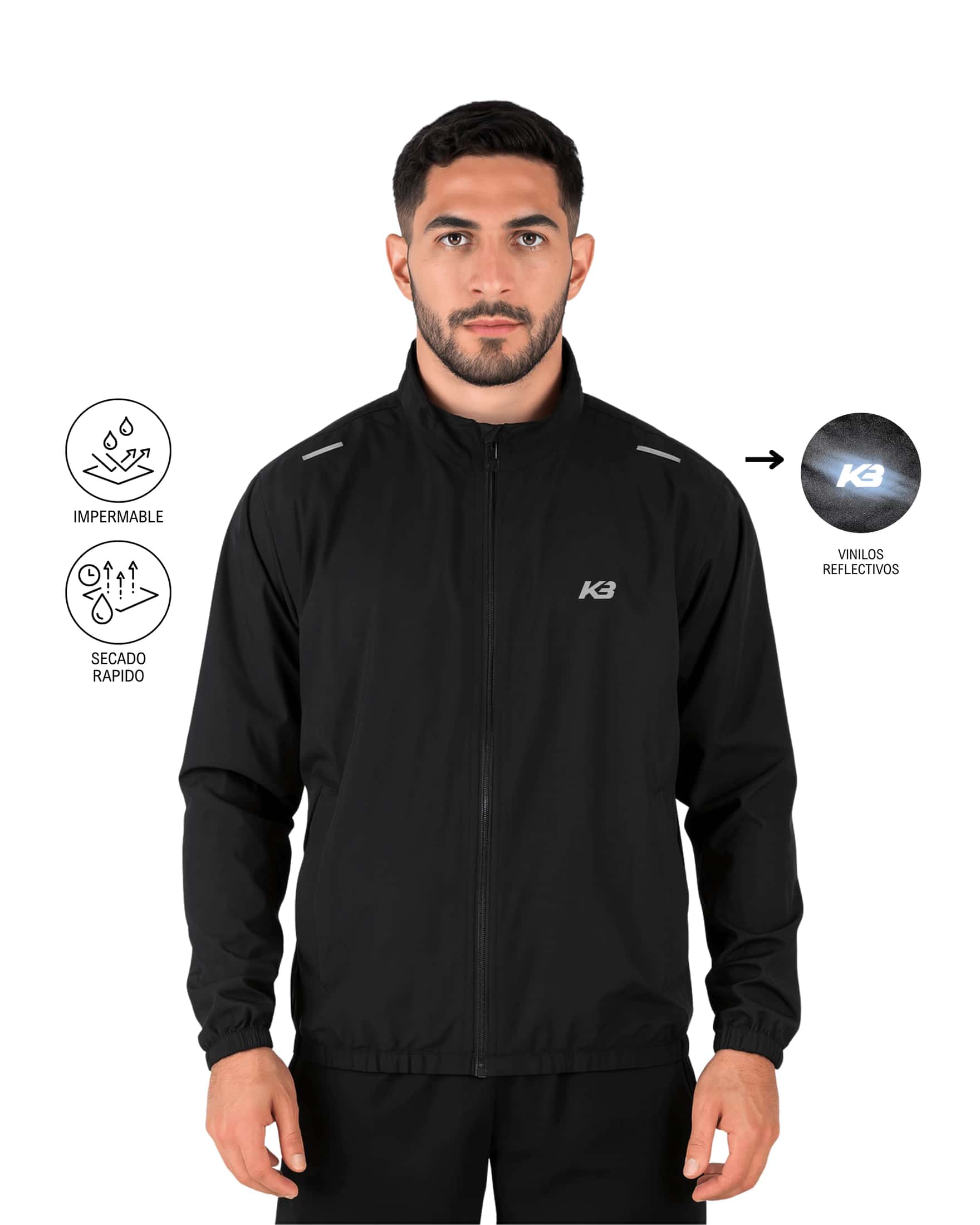 Chaqueta Impermeable Kaybu Running ┃KBMEN RF.359