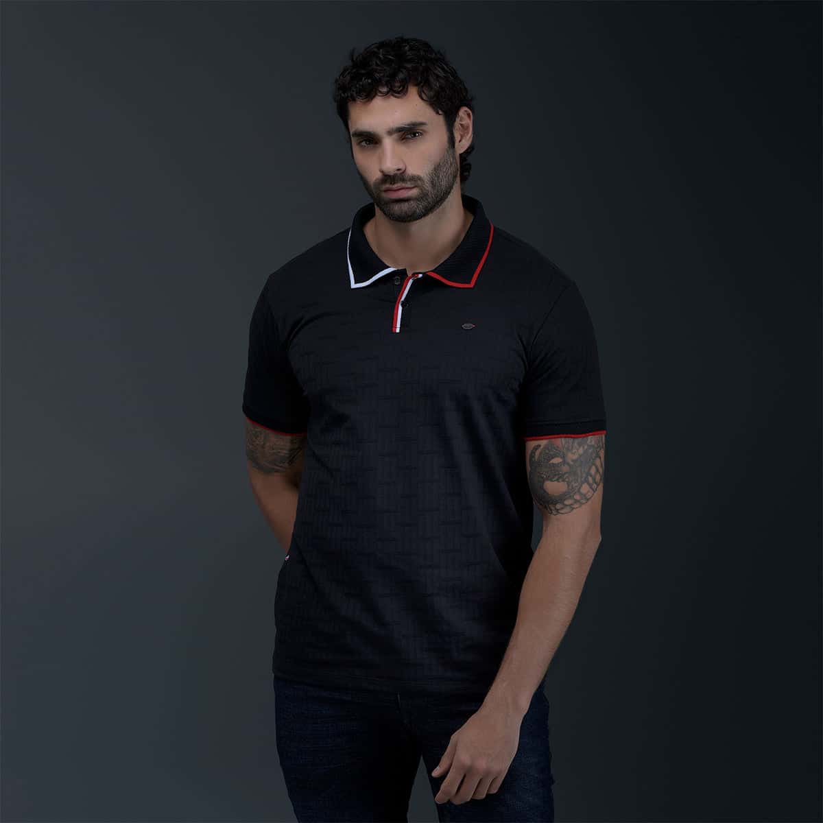 Polo Slim Negro
