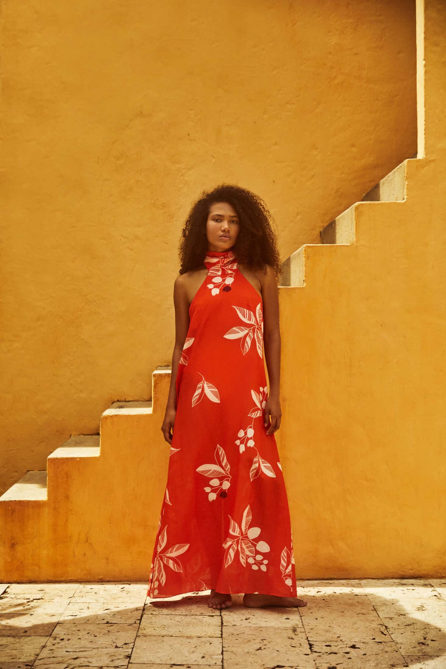 Costa Pacifica Cotton-Silk Dress / Orange Chontaduro - miniatura 2