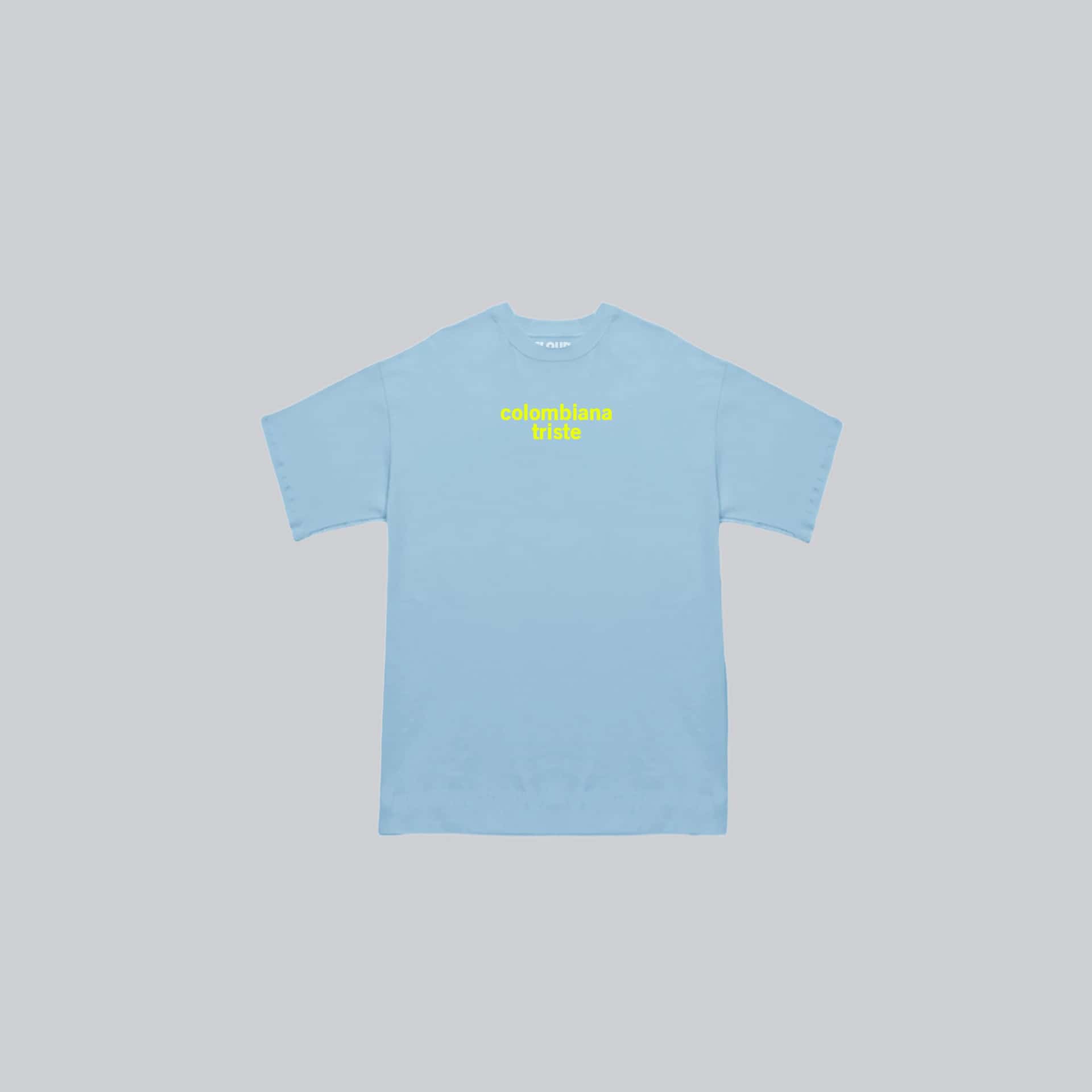 Baby tee colombiana triste azul bebe