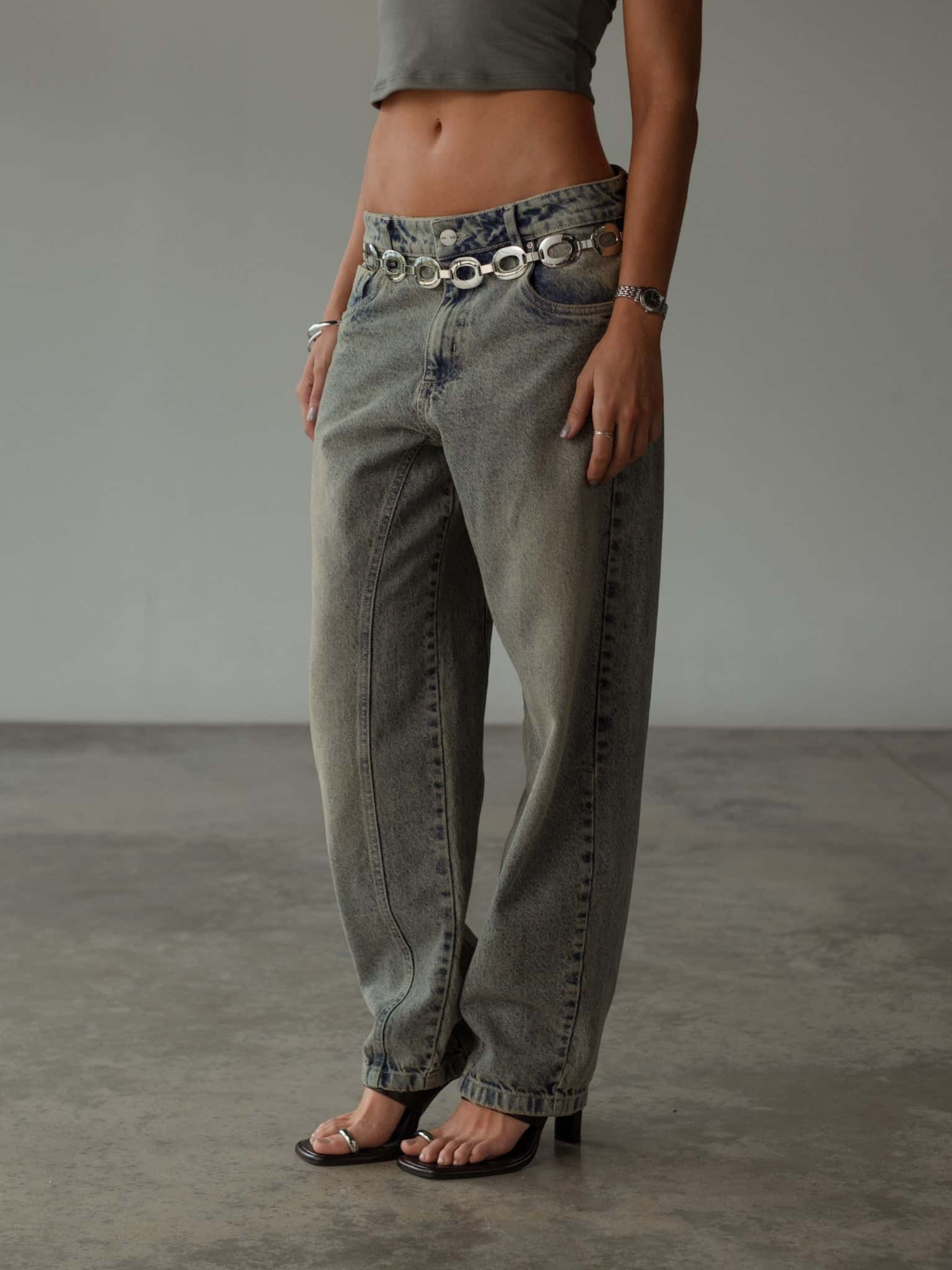 LONG BARREL JEAN - SUNBLEACHED