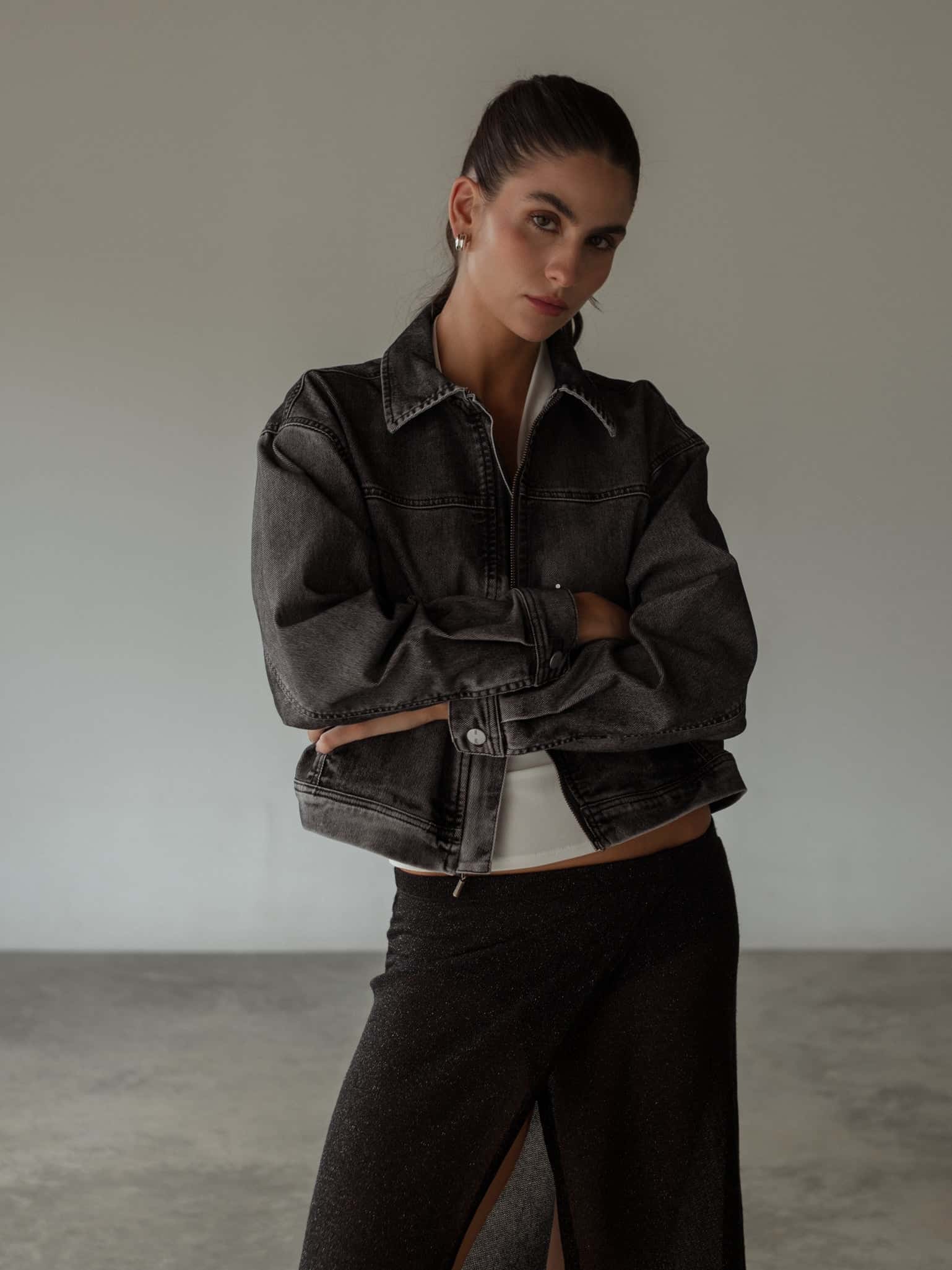 TIMELESS VELVET JACKET - BLACK