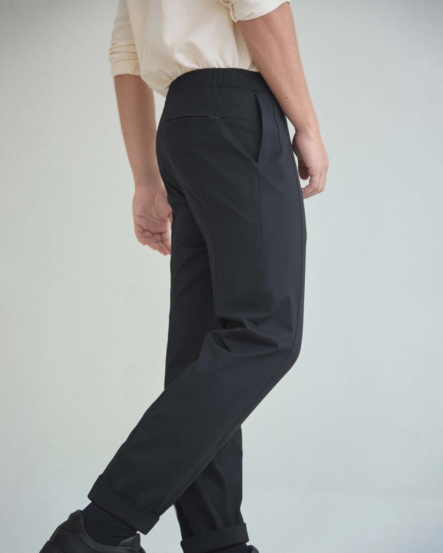 Pantalón Tech Clásico Cierres Negro MAGO - miniatura 4