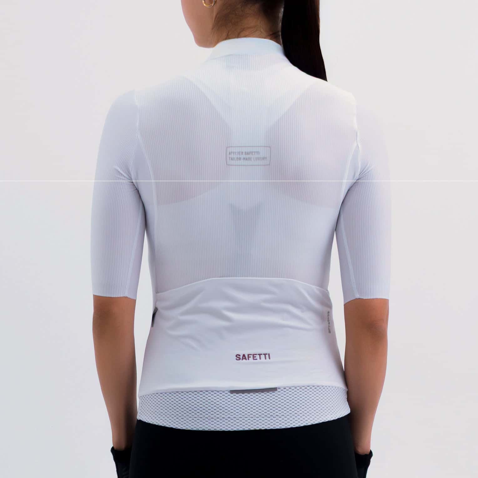 CAMISA CICLISMO MANGA CORTA LATITUDE BLANCA PARA MUJER - miniatura 4